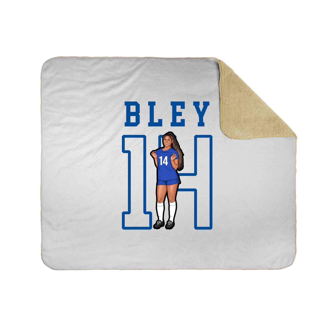 Throw Blanket — Shirsey in White