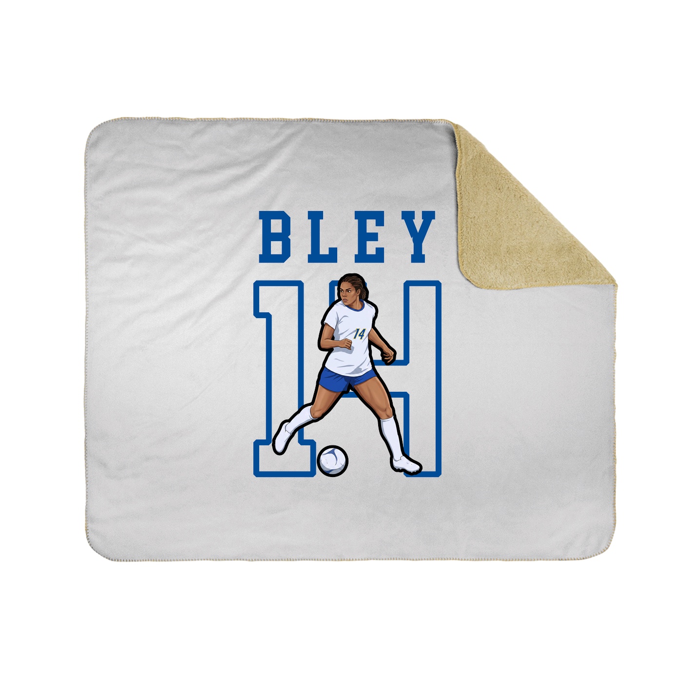 Throw Blanket — Shirsey in White