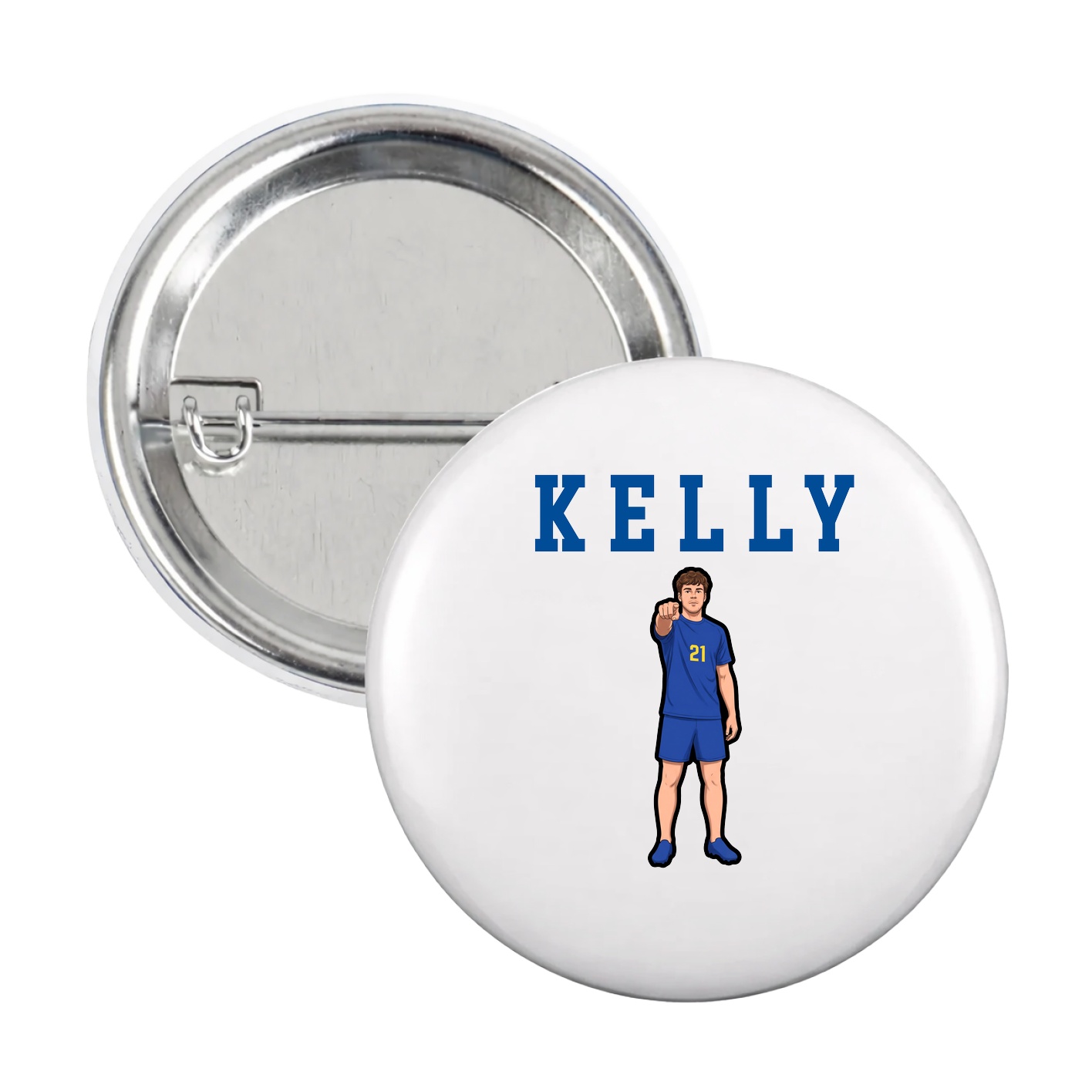 Game Day Button — Shirsey in White