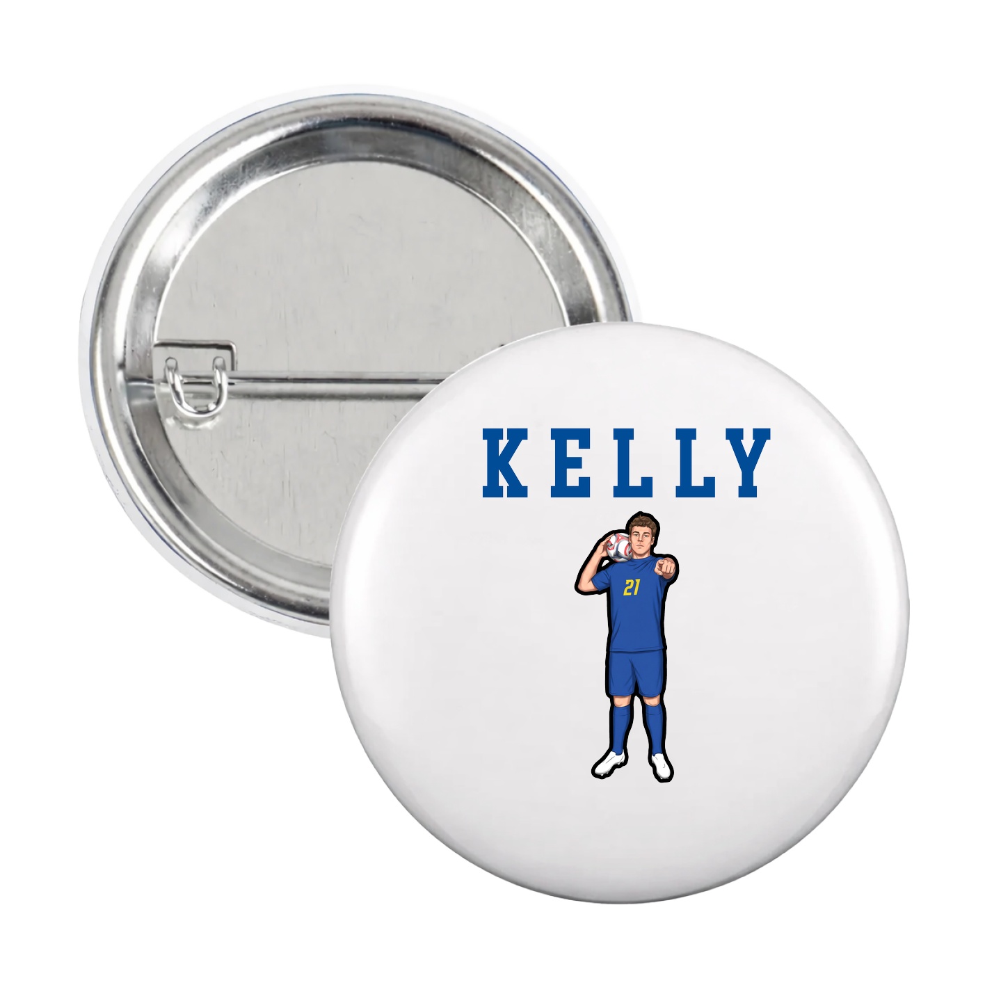 Game Day Button — Shirsey in White