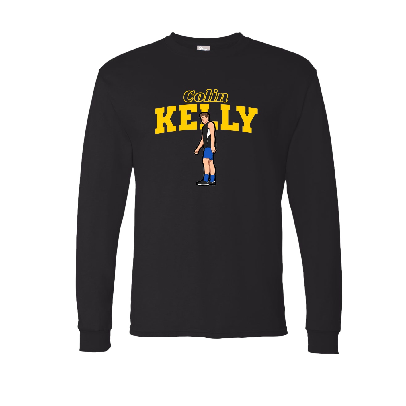 Long Sleeve Tee — Name Arch in Black