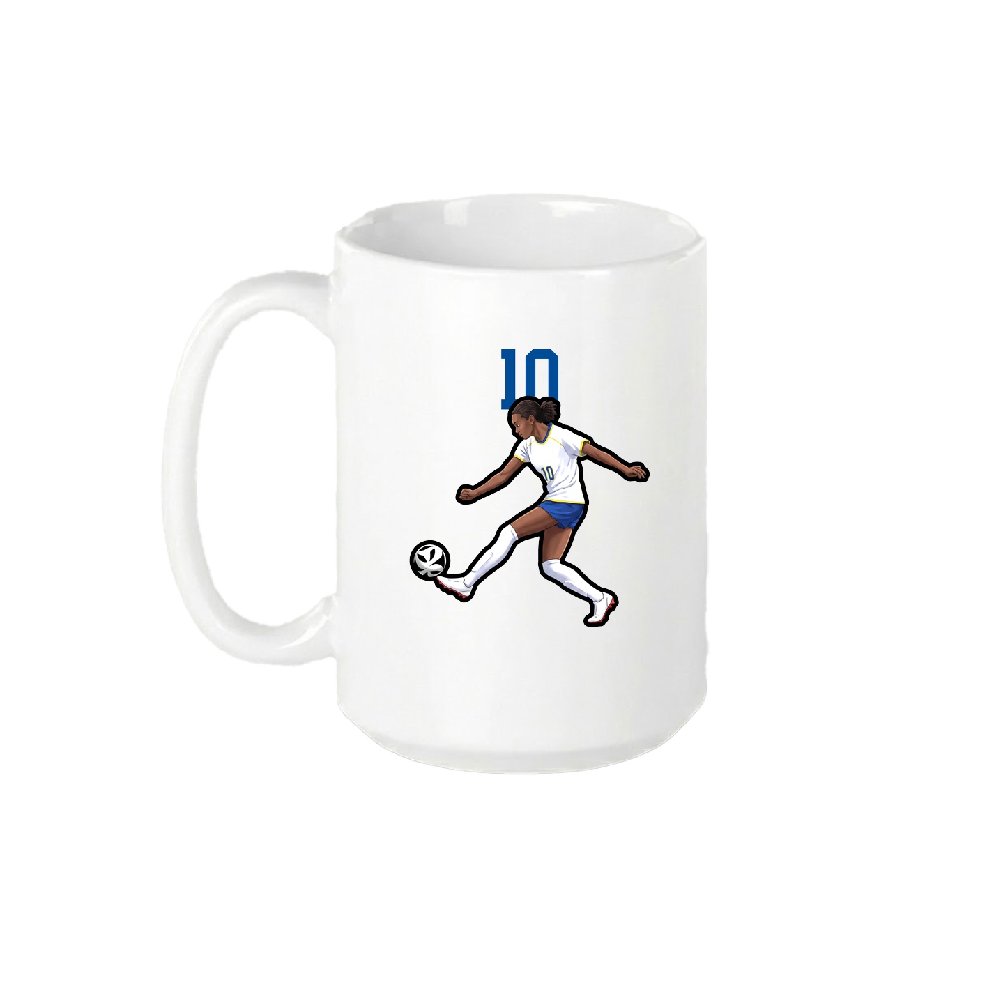 15oz Coffee Mug — Number Top in White