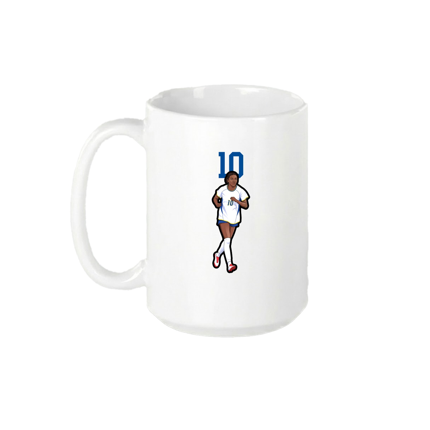 15oz Coffee Mug — Number Top in White