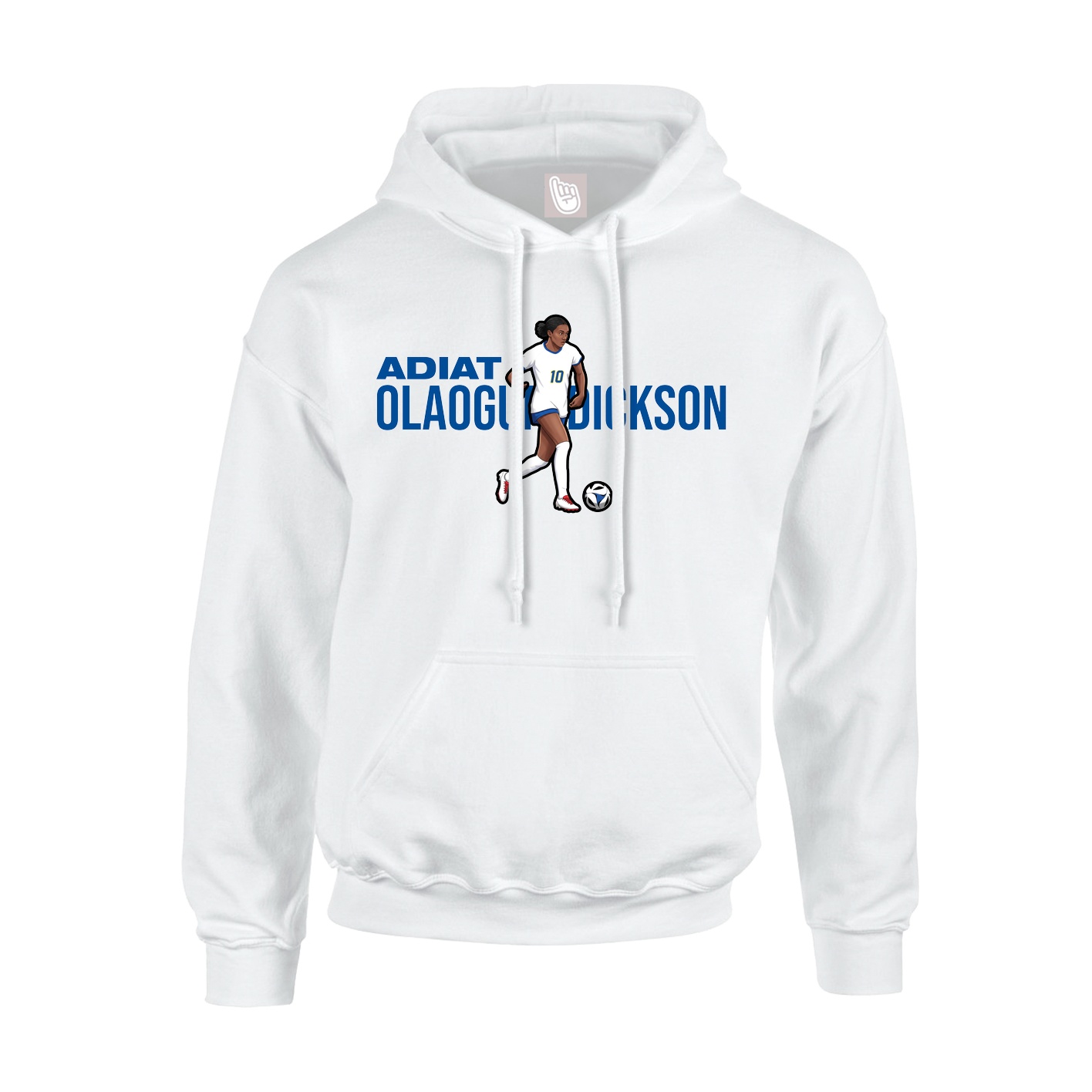 Youth Hoodie — Player Name in White