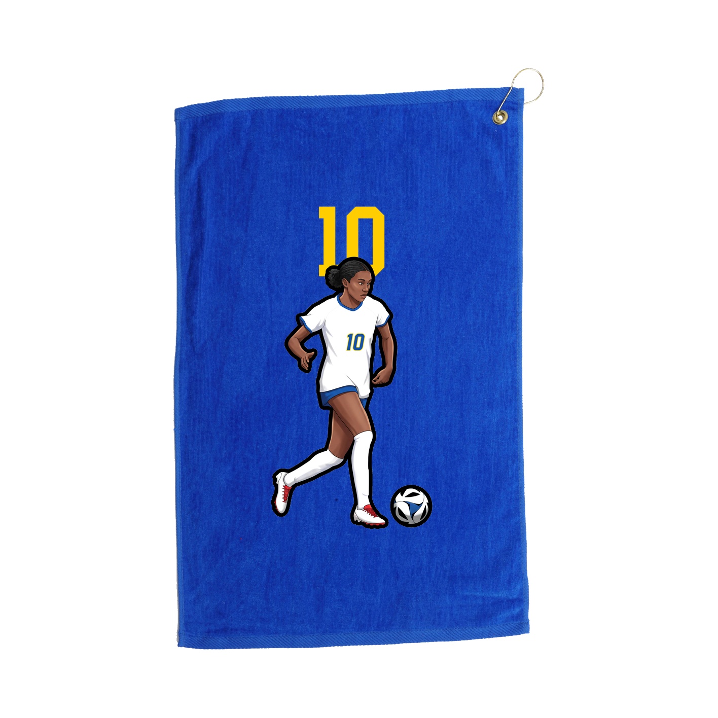 Golf Towel — Number Top in Royal