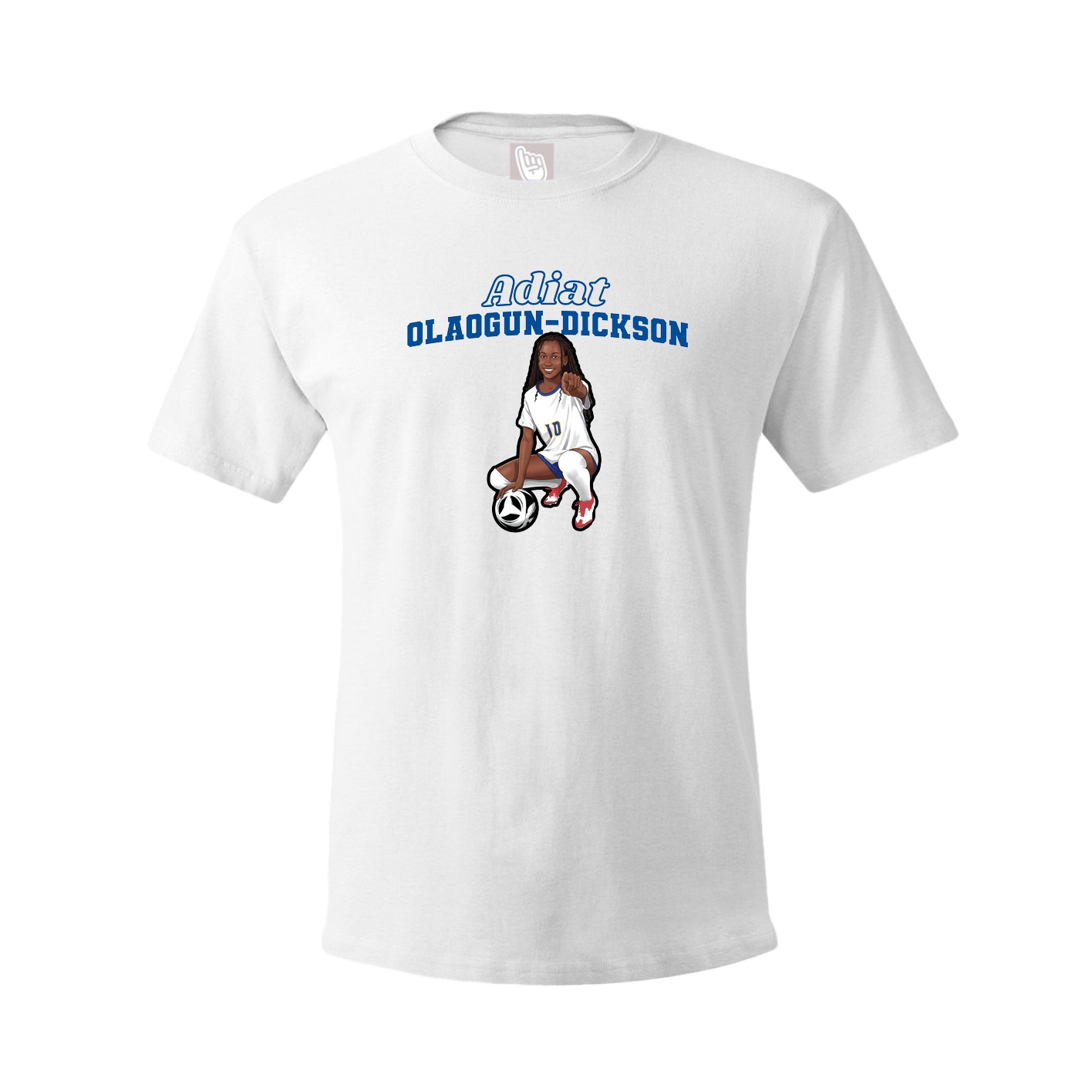 Youth Tee — Name Arch in White