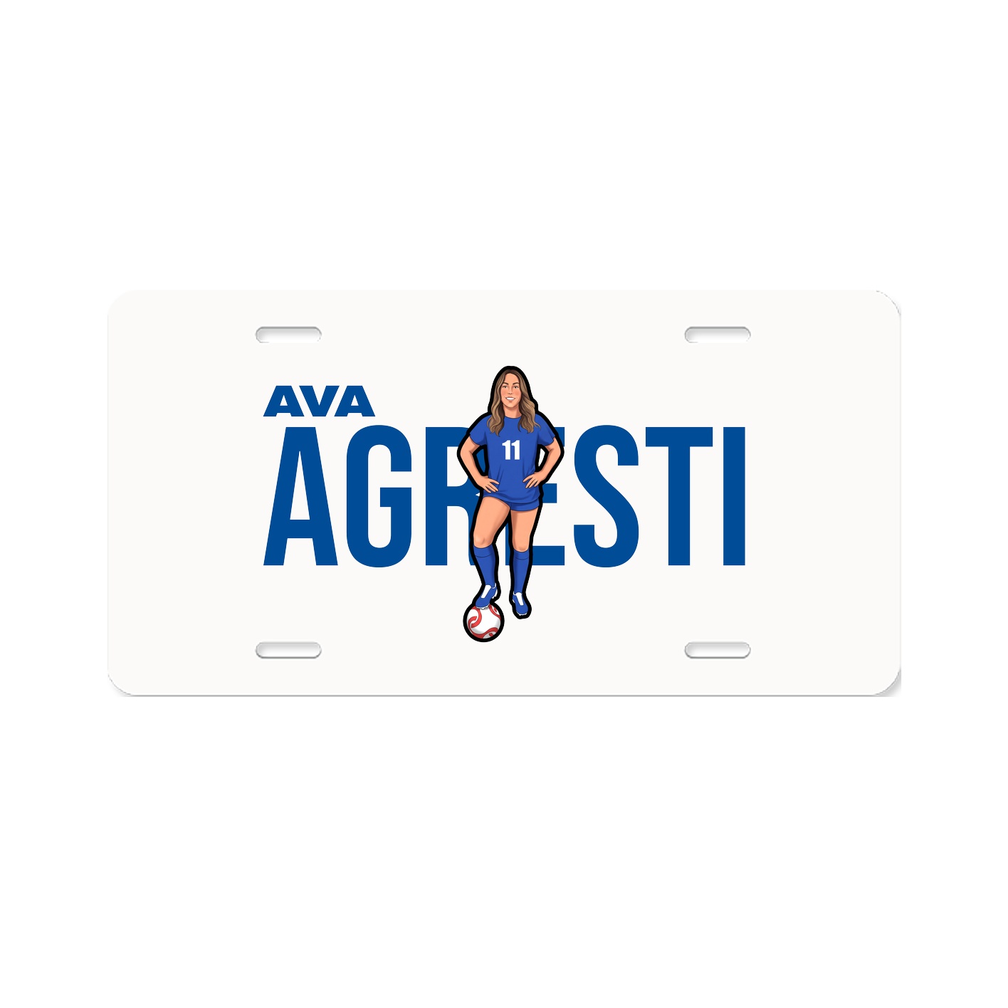 License Plate — Player Name in Classic