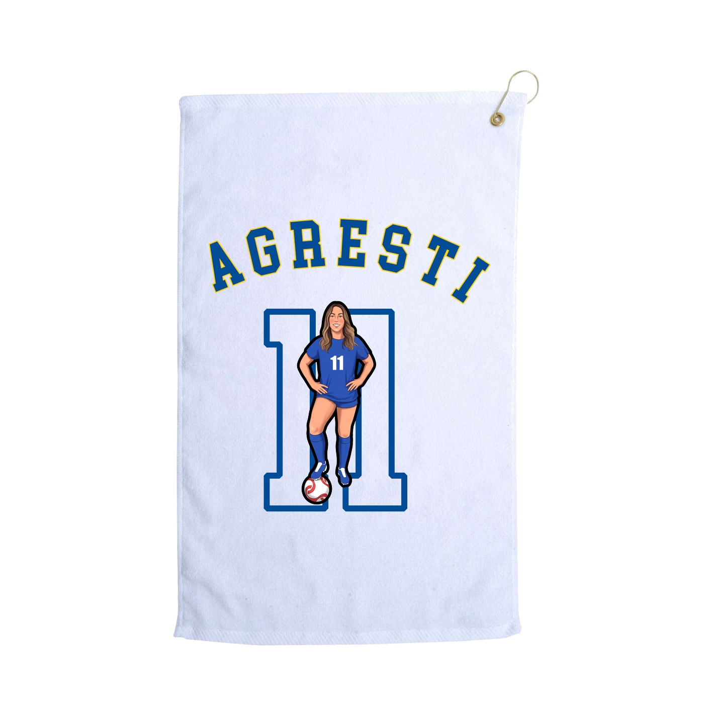 Golf Towel — Shirsey Arch in White