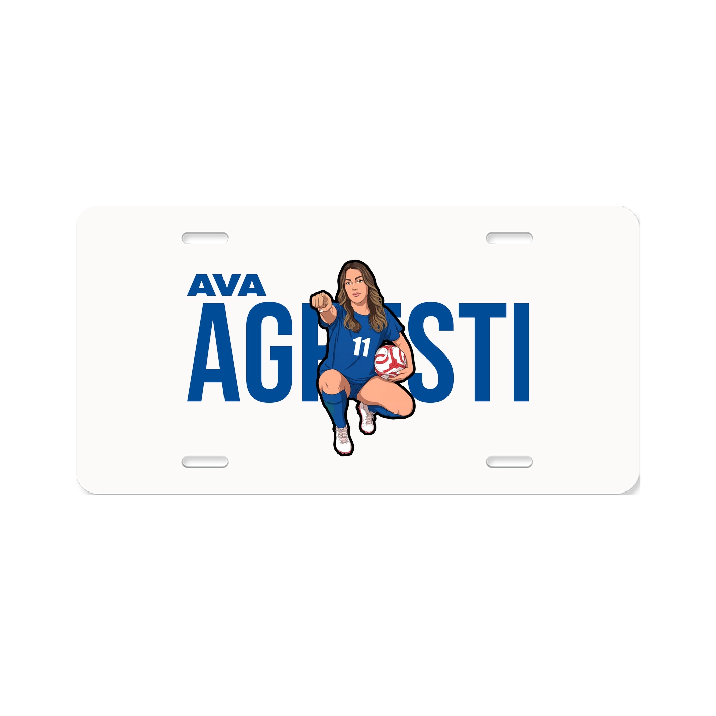 License Plate — Player Name in Classic