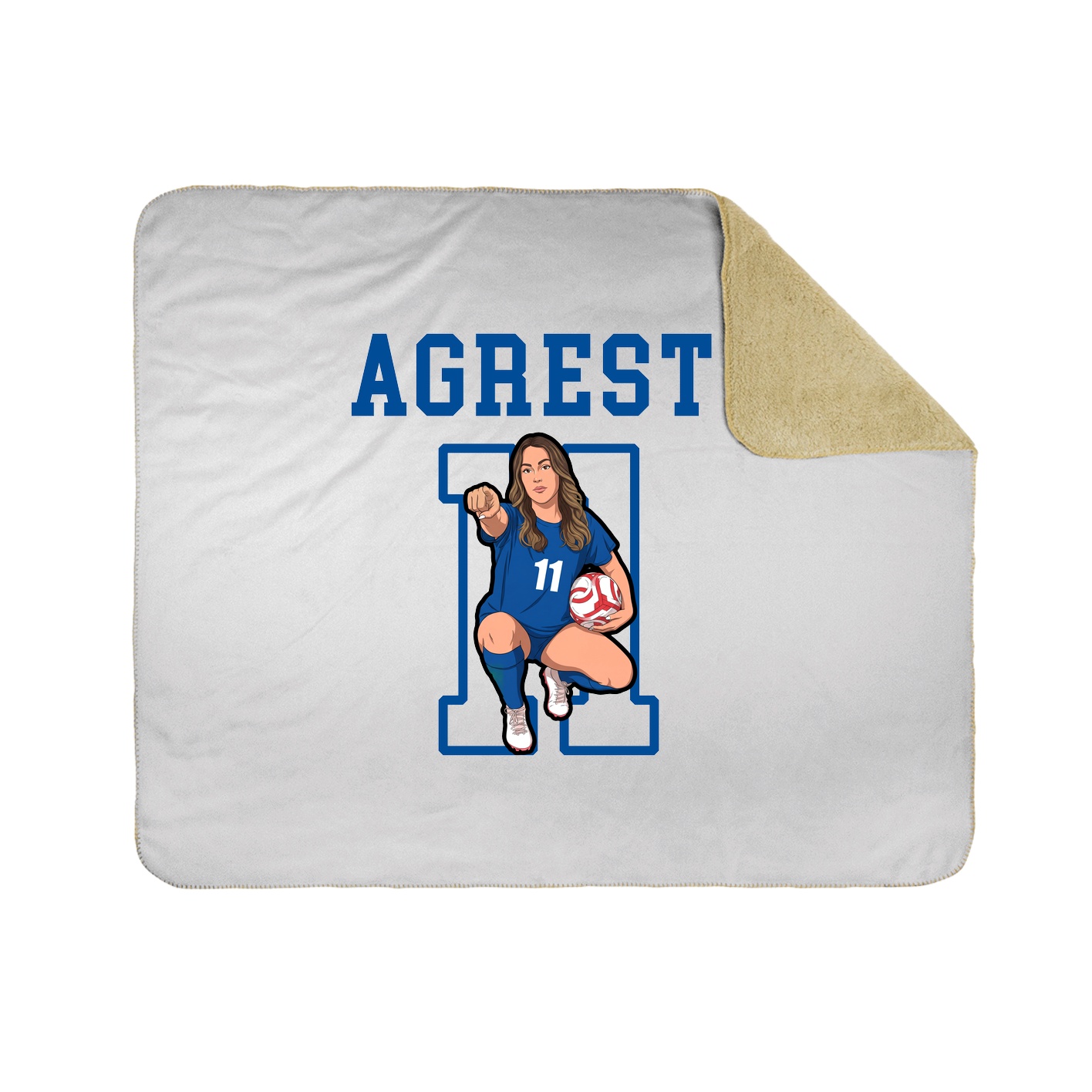 Throw Blanket — Shirsey in White