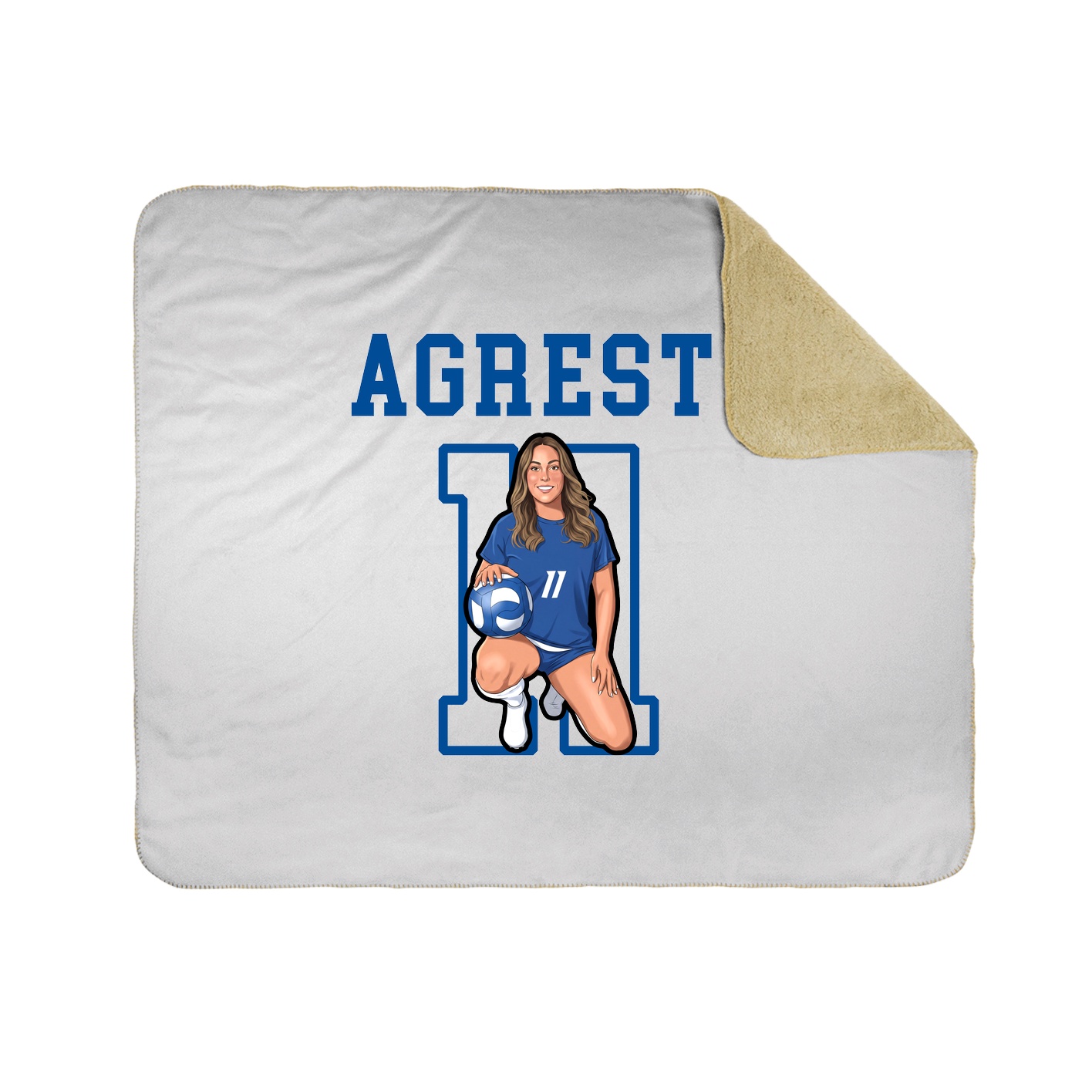Throw Blanket — Shirsey in White