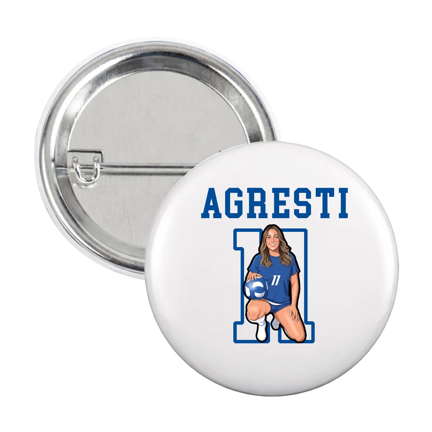 Game Day Button — Shirsey in White