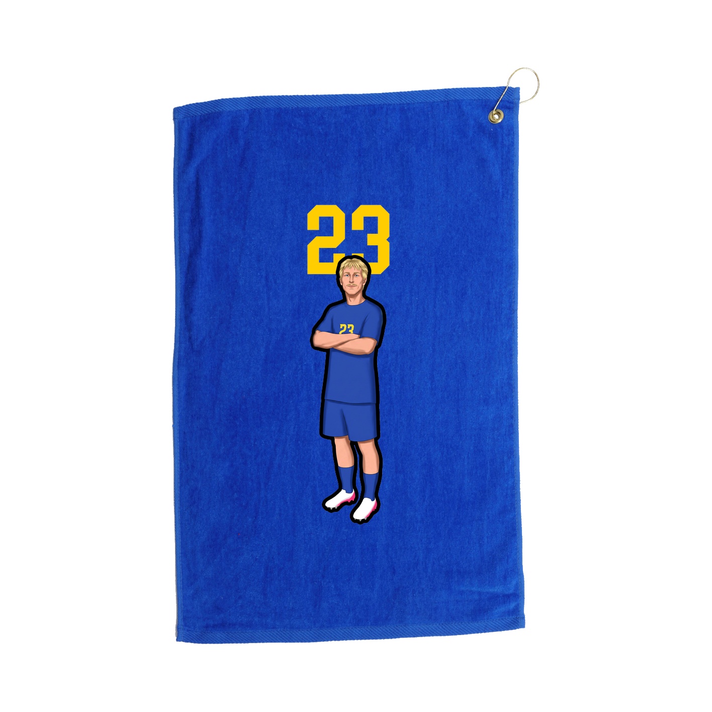Golf Towel — Number Top in Royal