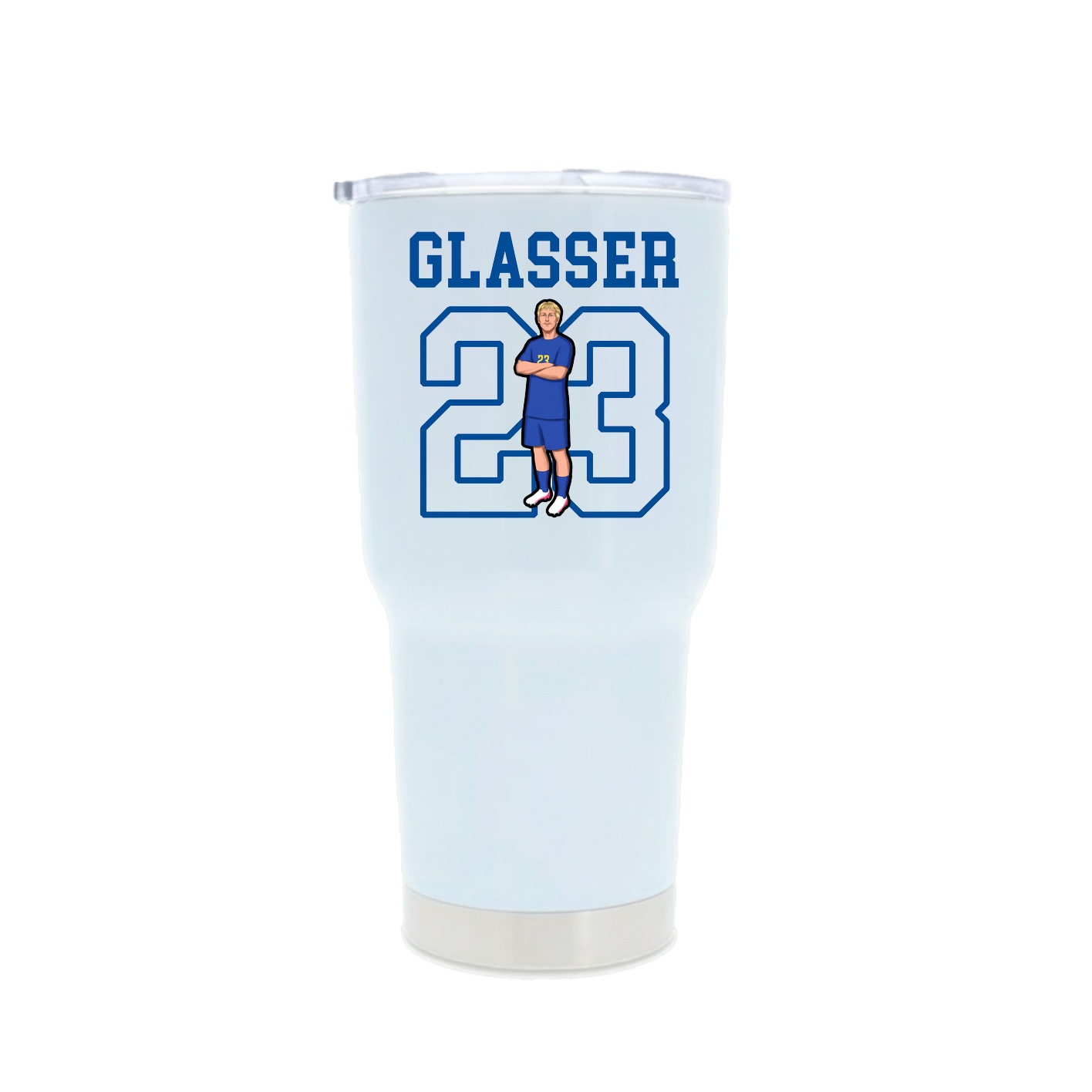 30oz Stainless Steel Tumbler — Shirsey in White