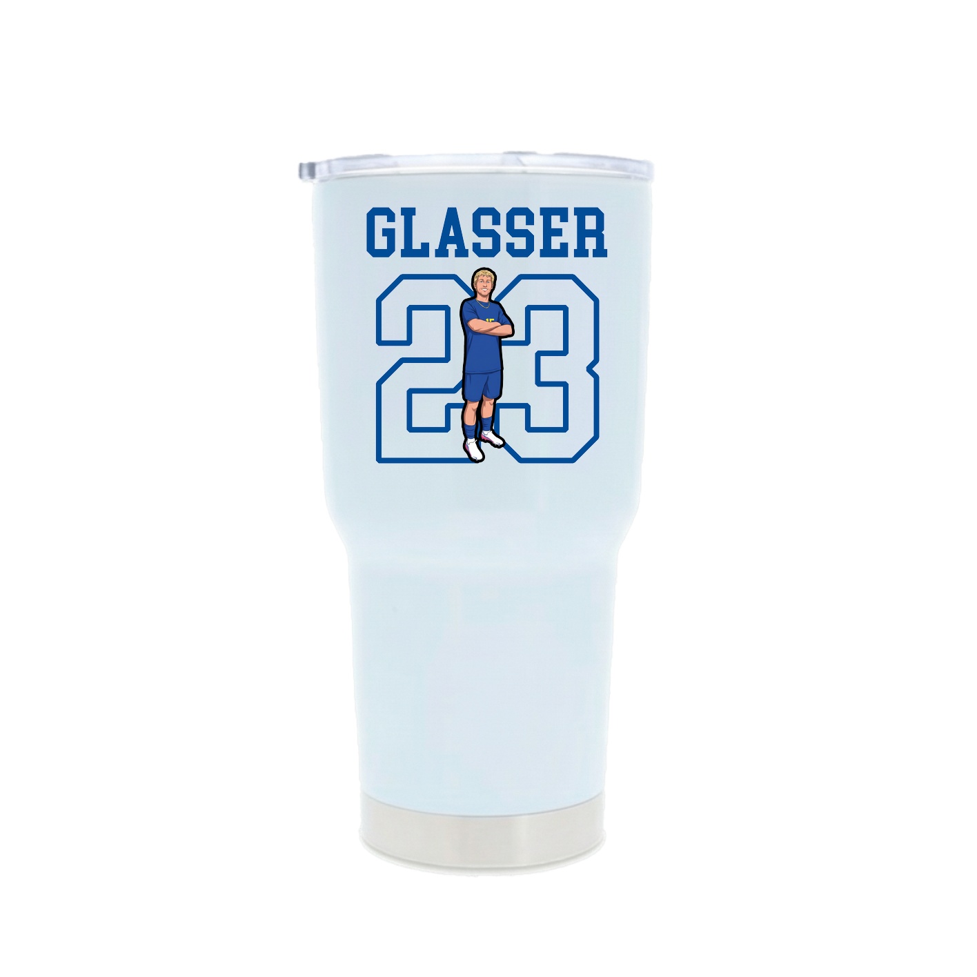 30oz Stainless Steel Tumbler — Shirsey in White