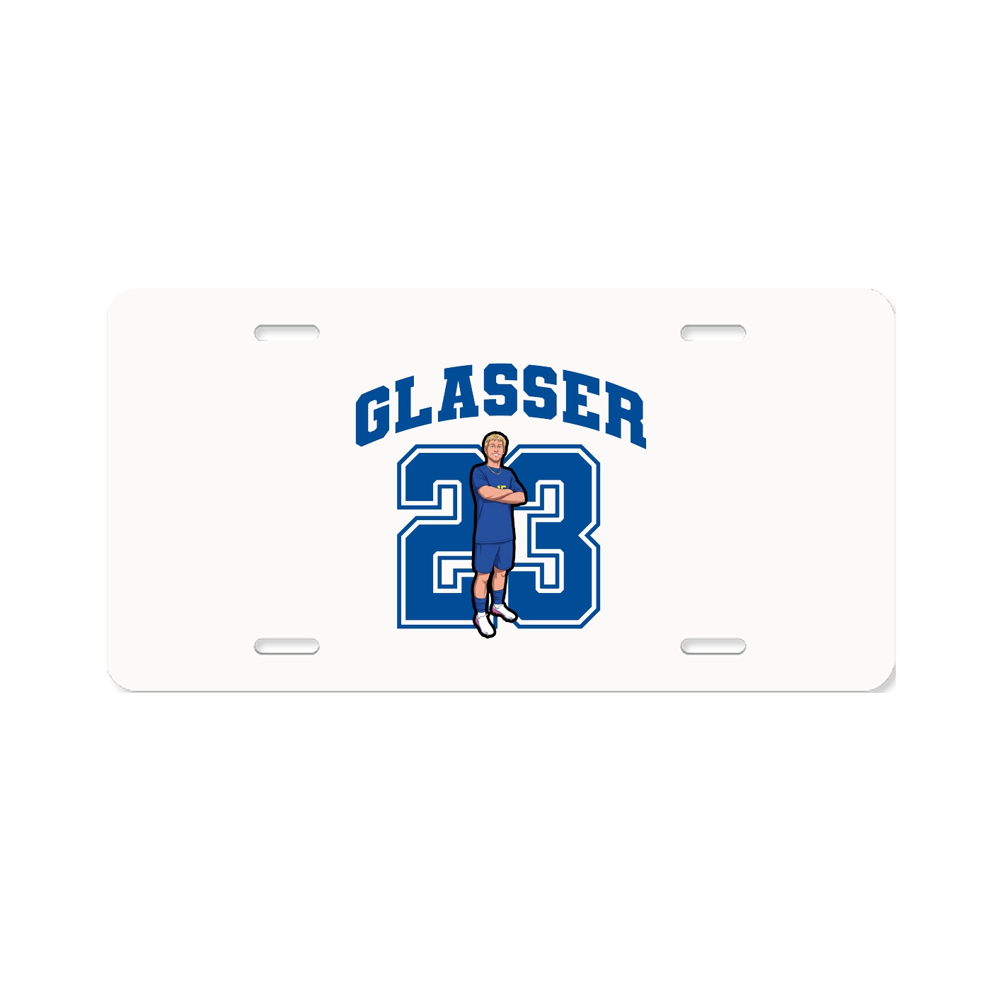 License Plate — Number in Classic