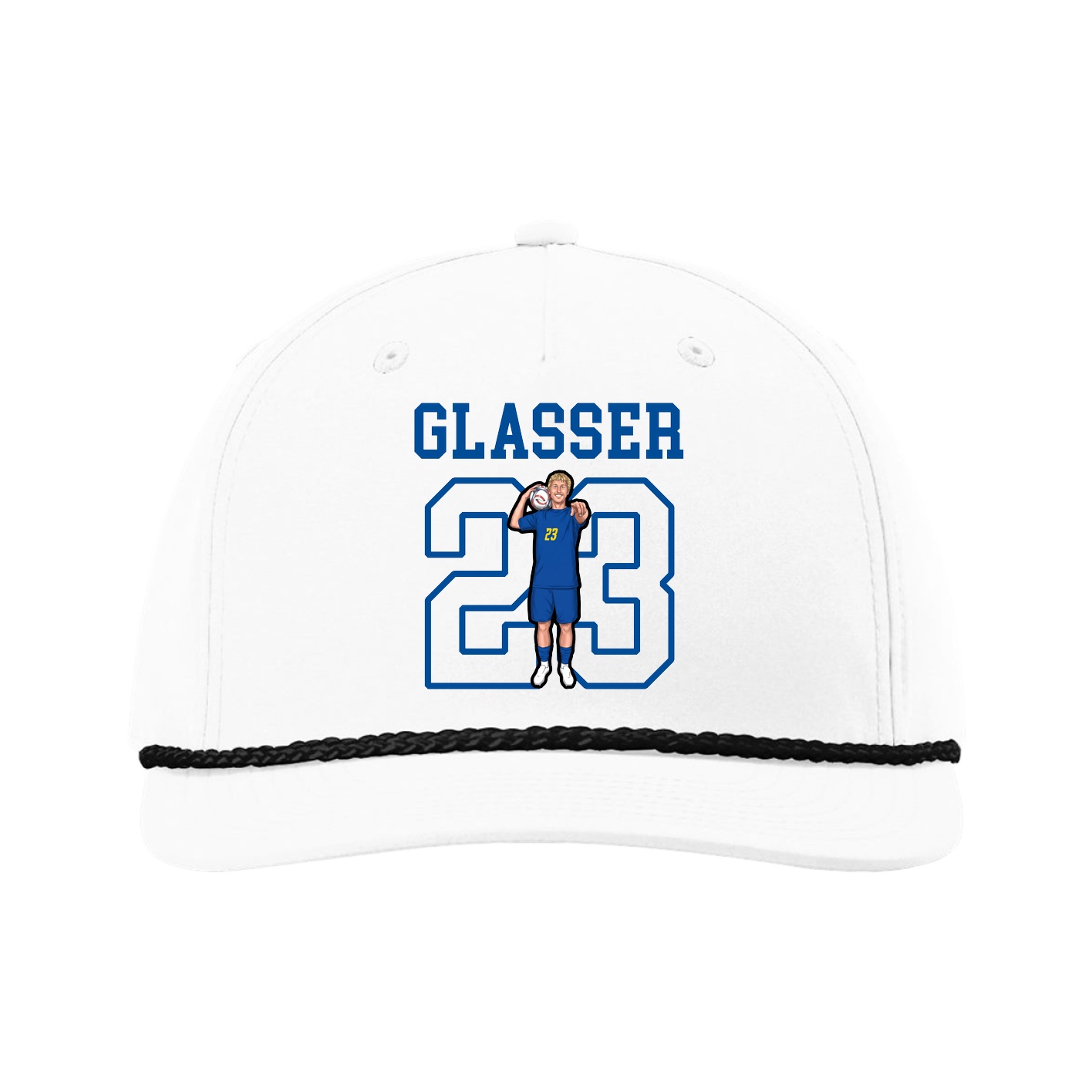 Five-Panel Classic Rope Cap — Shirsey in White
