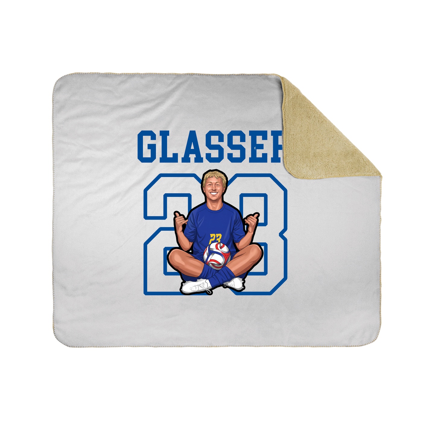 Throw Blanket — Shirsey in White