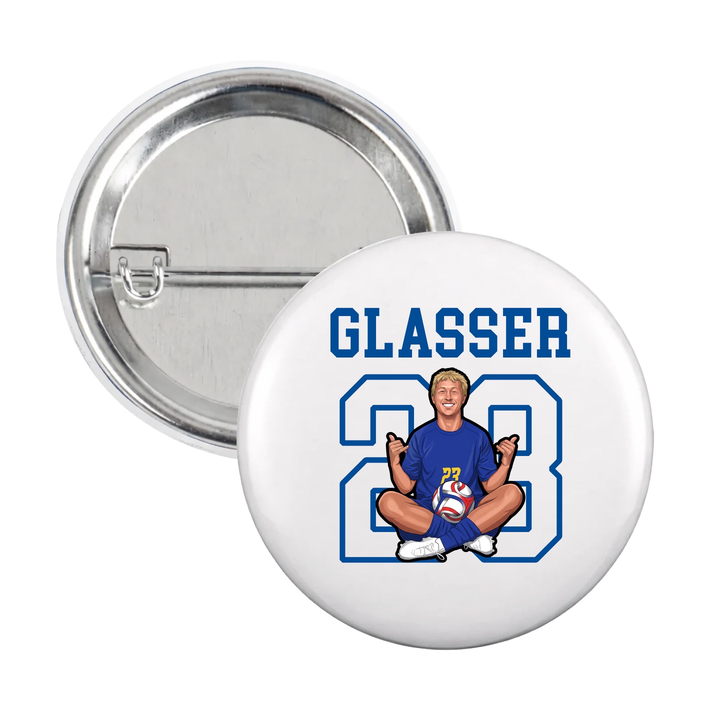 Game Day Button — Shirsey in White