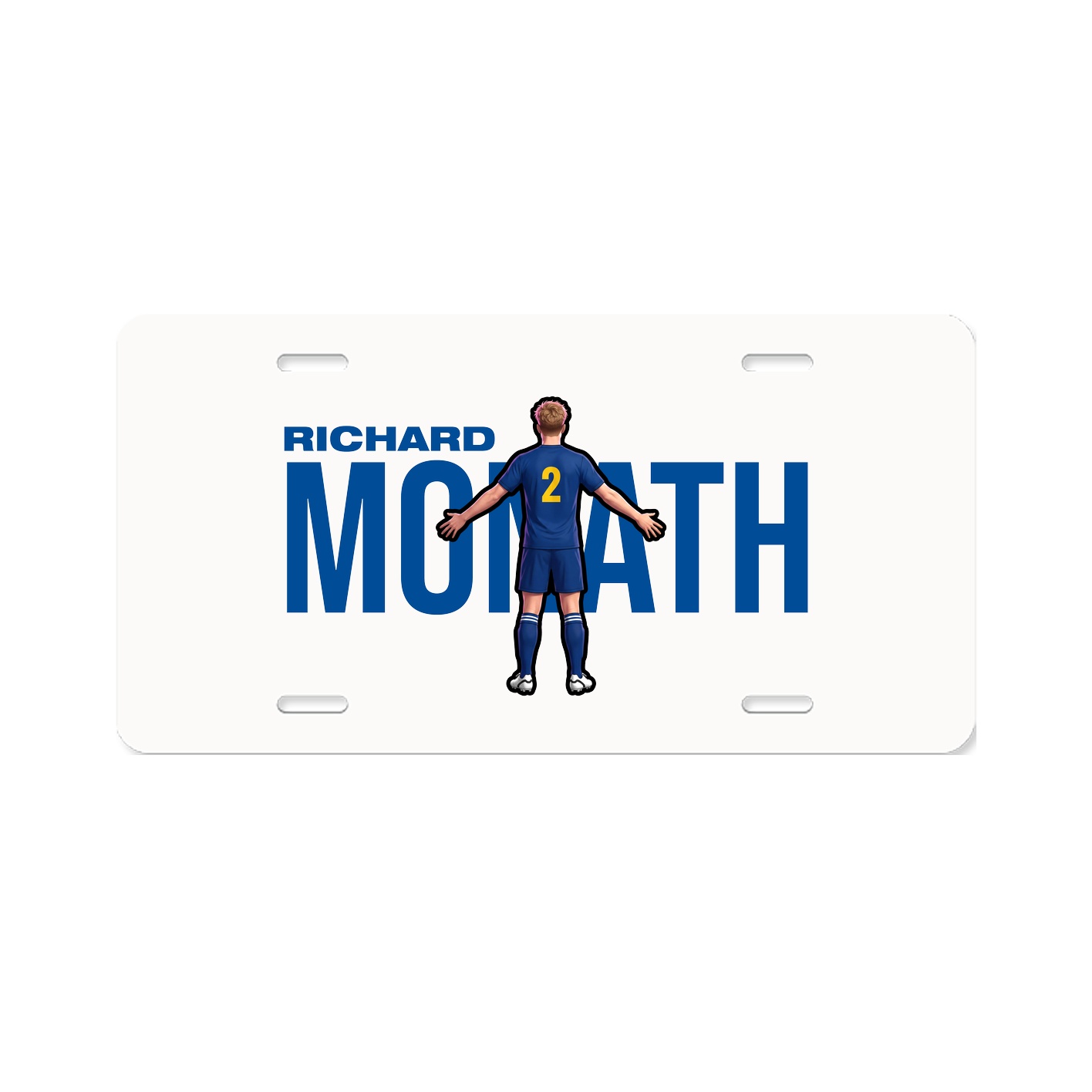 License Plate — Player Name in Classic