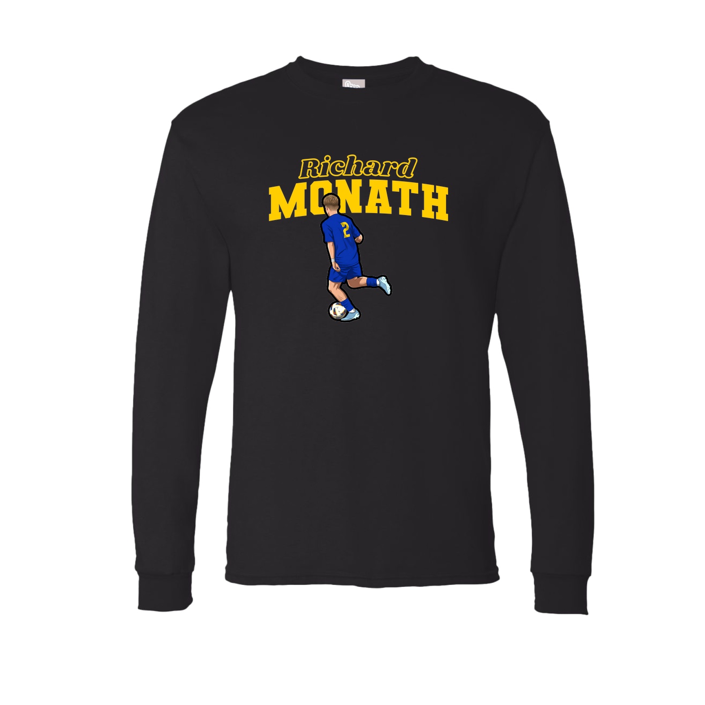 Long Sleeve Tee — Name Arch in Black