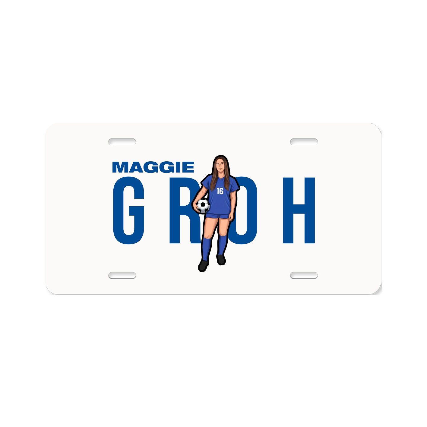 License Plate — Player Name in Classic