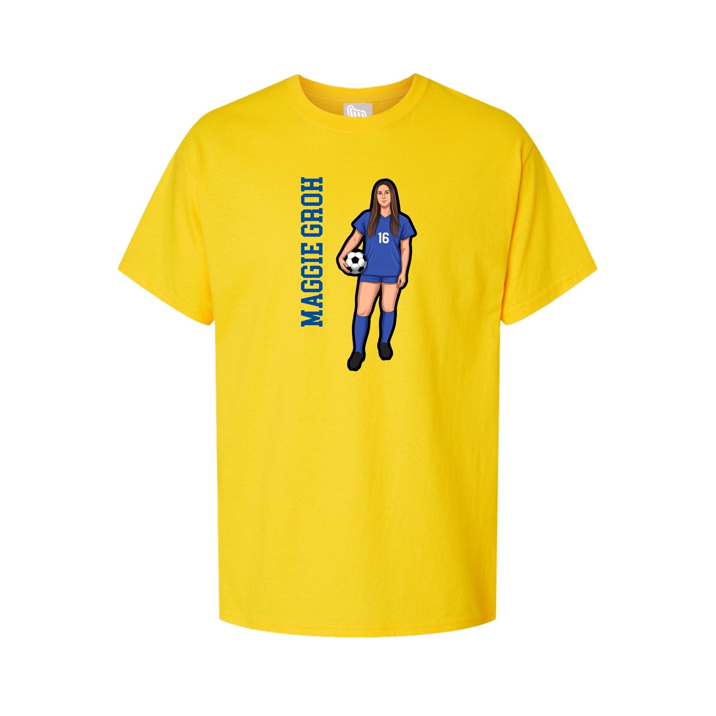 Tee — Name Vertical in Gold
