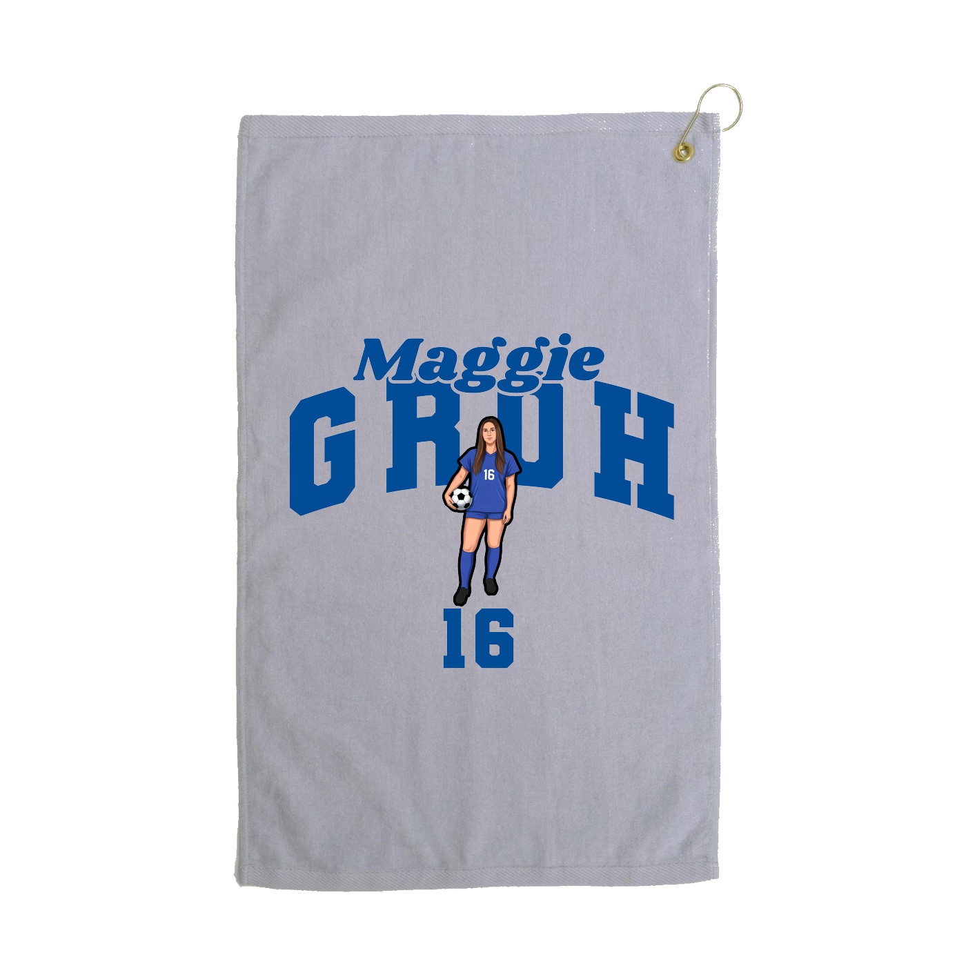 Golf Towel — Signature Arch in Grey