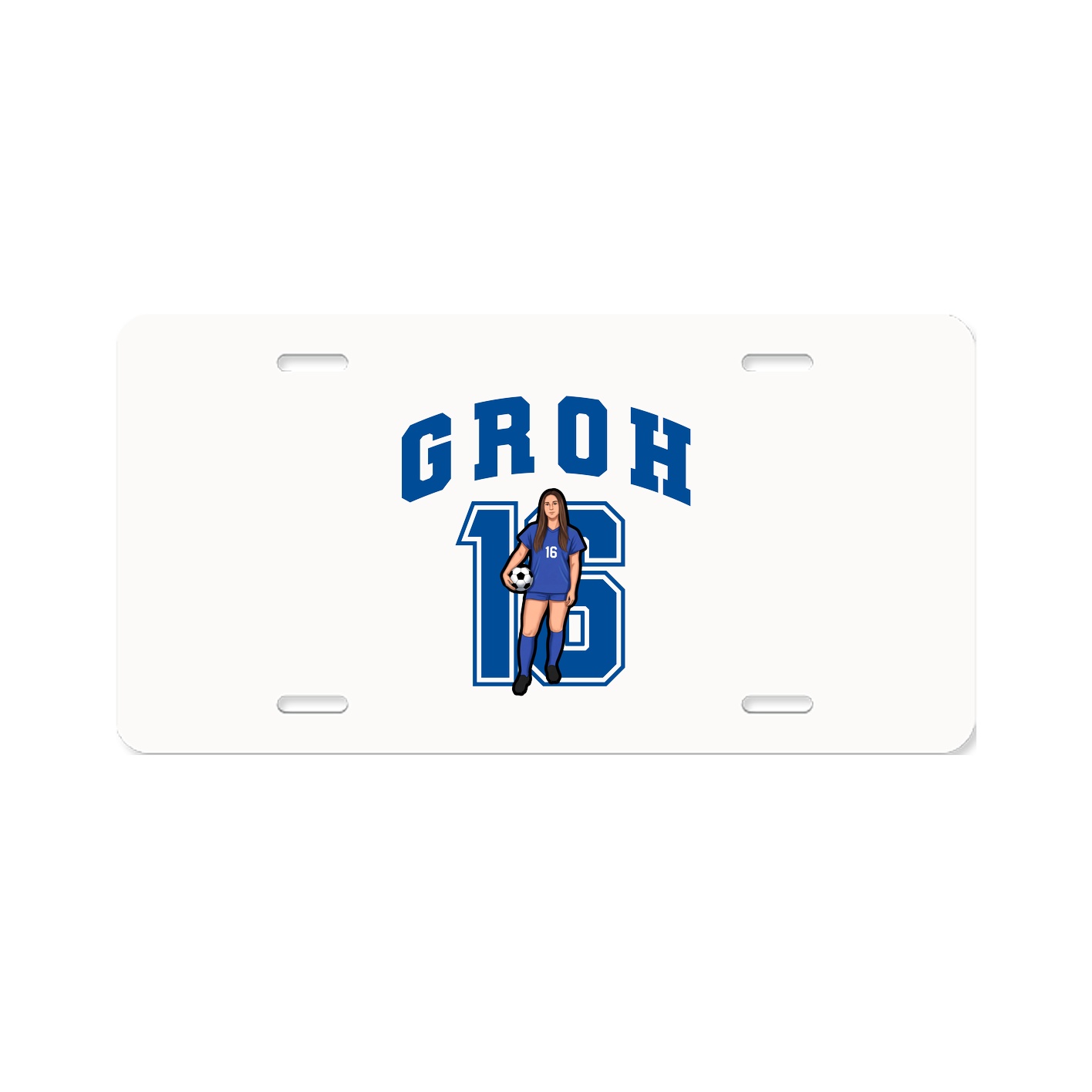 License Plate — Number in Classic