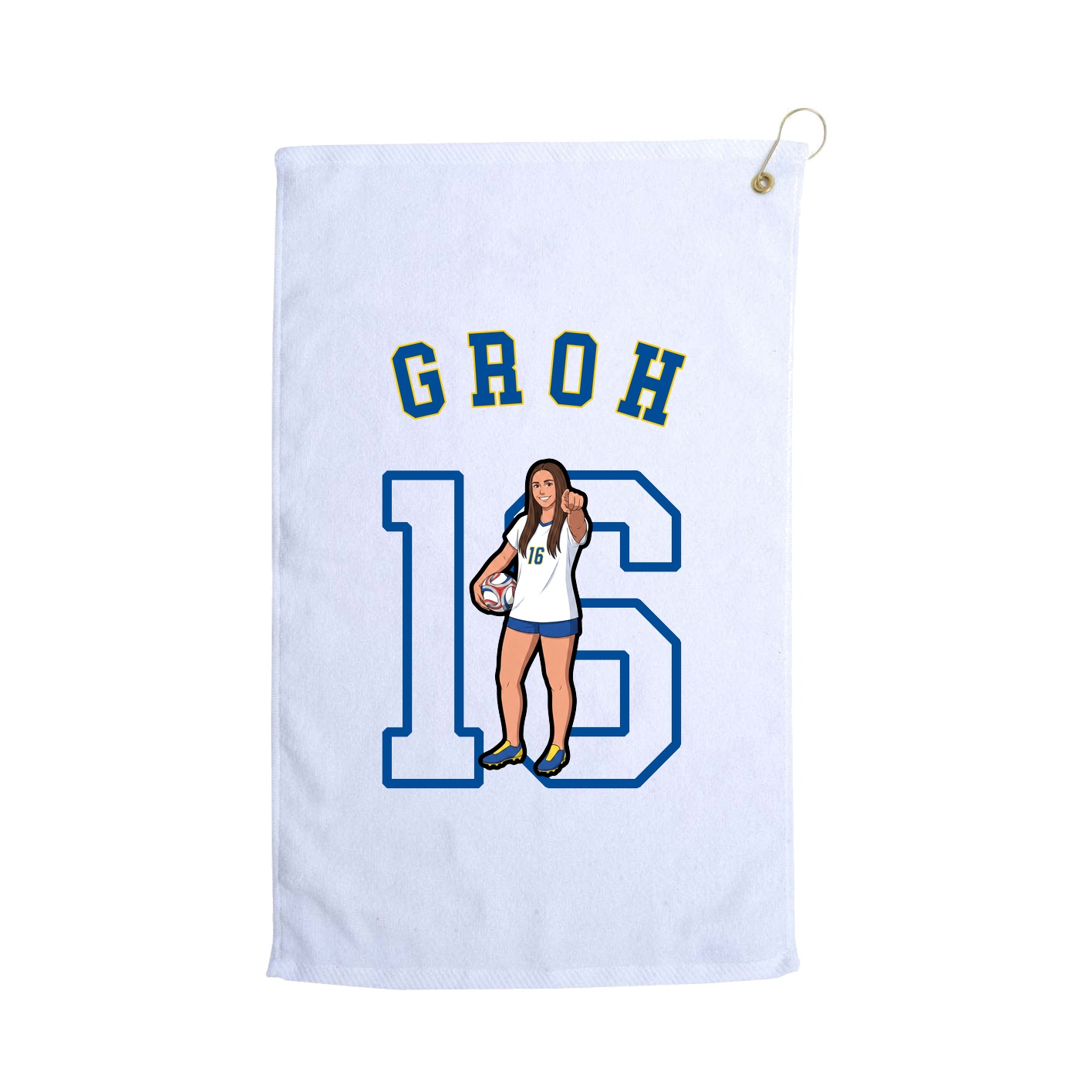 Golf Towel — Shirsey Arch in White