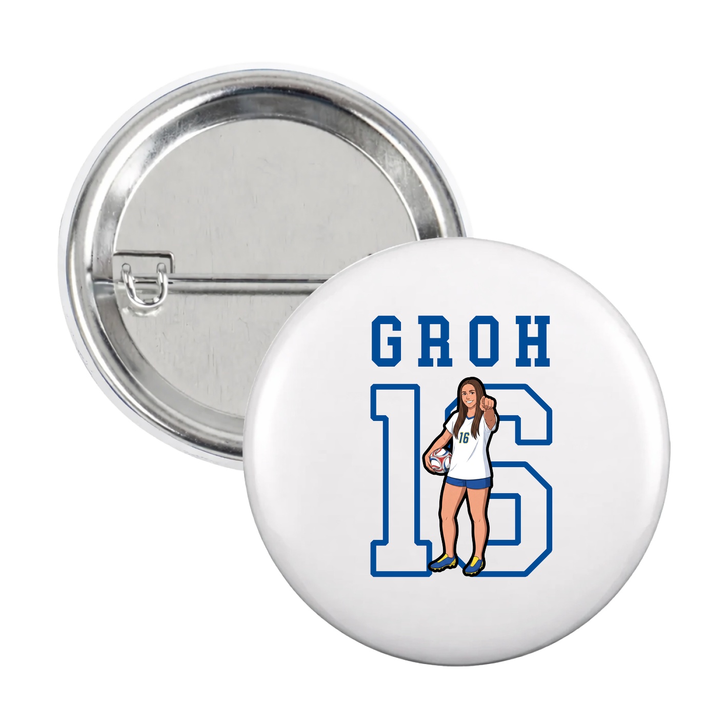 Game Day Button — Shirsey in White