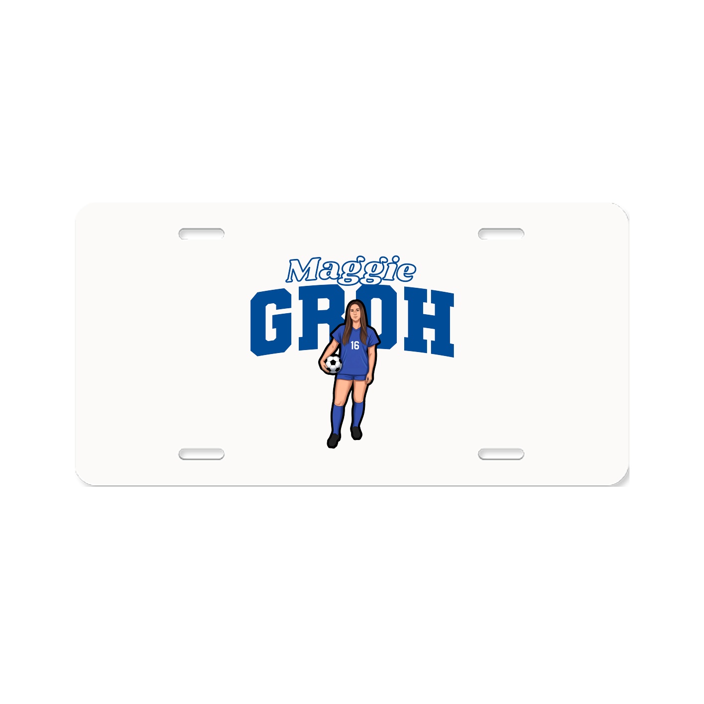 License Plate — Name Arch in Classic