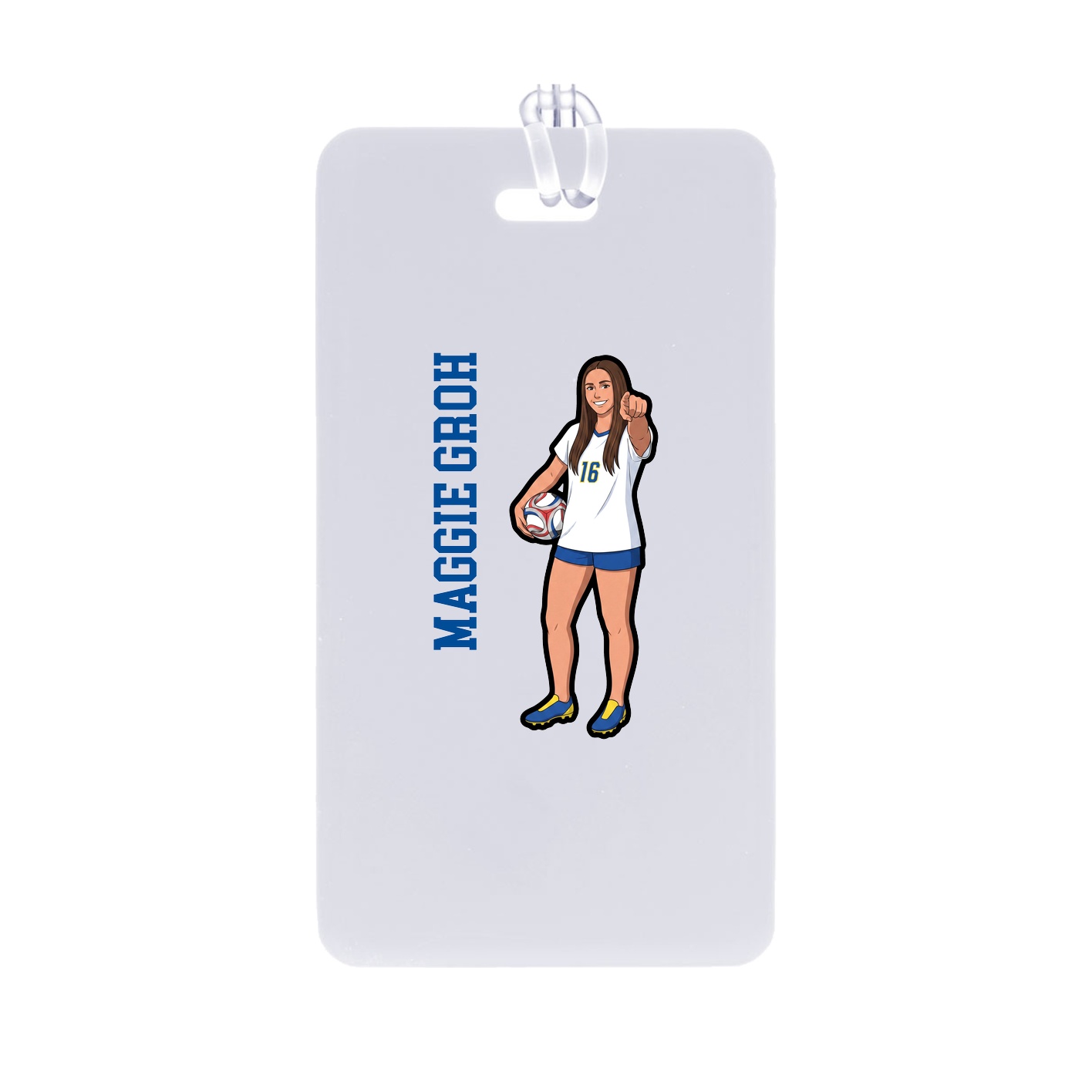 Bag Tag — Name Vertical in Classic