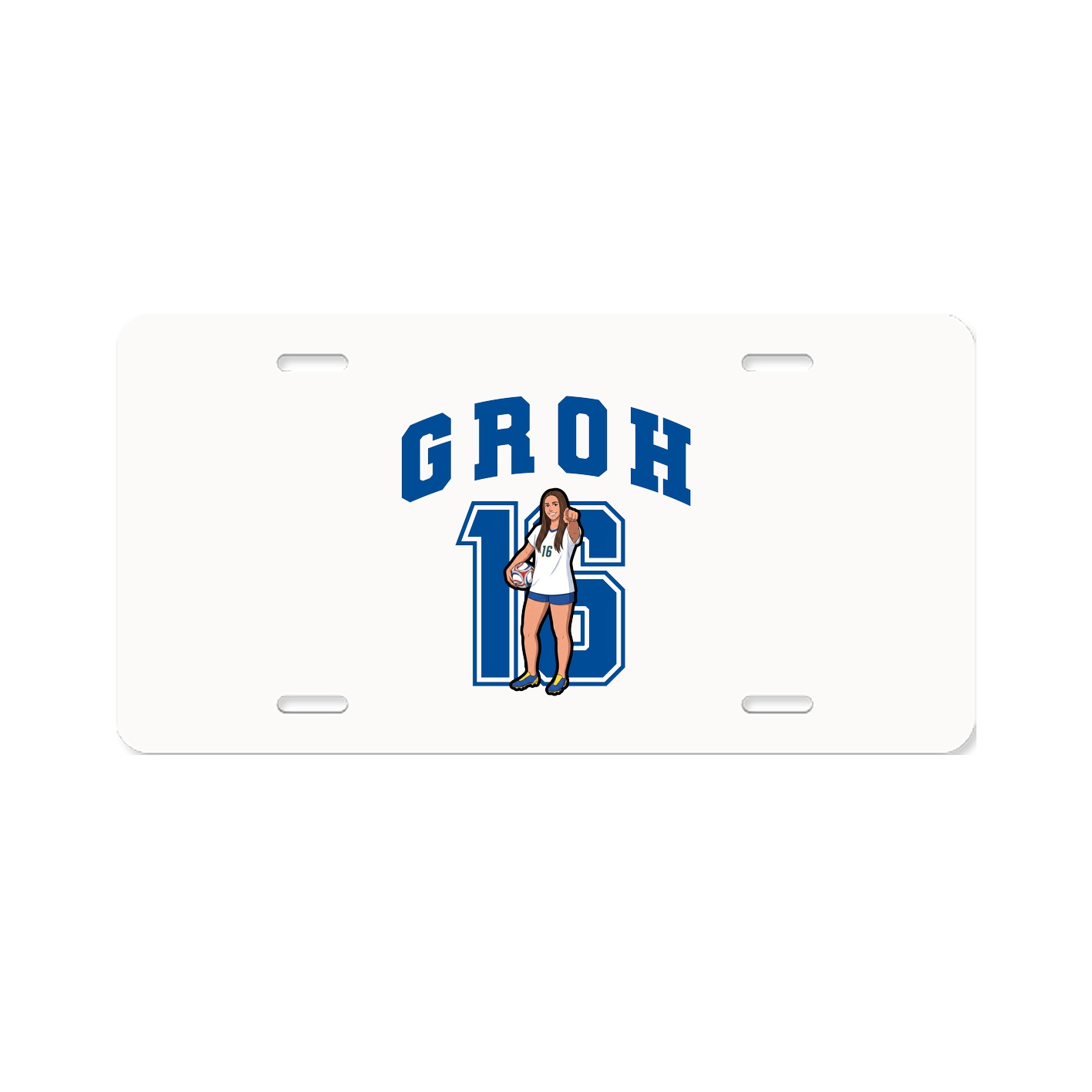 License Plate — Number in Classic