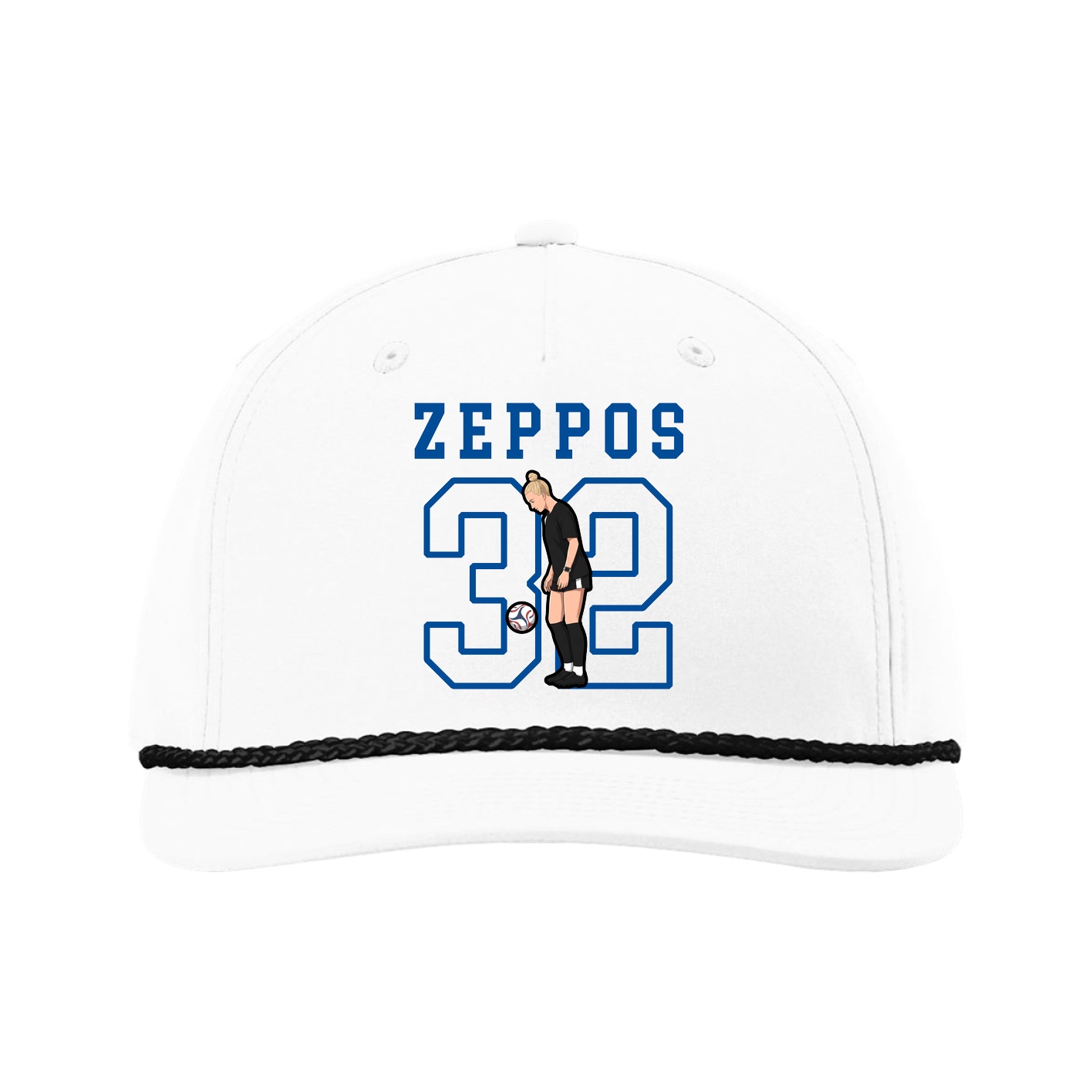 Five-Panel Classic Rope Cap — Shirsey in White