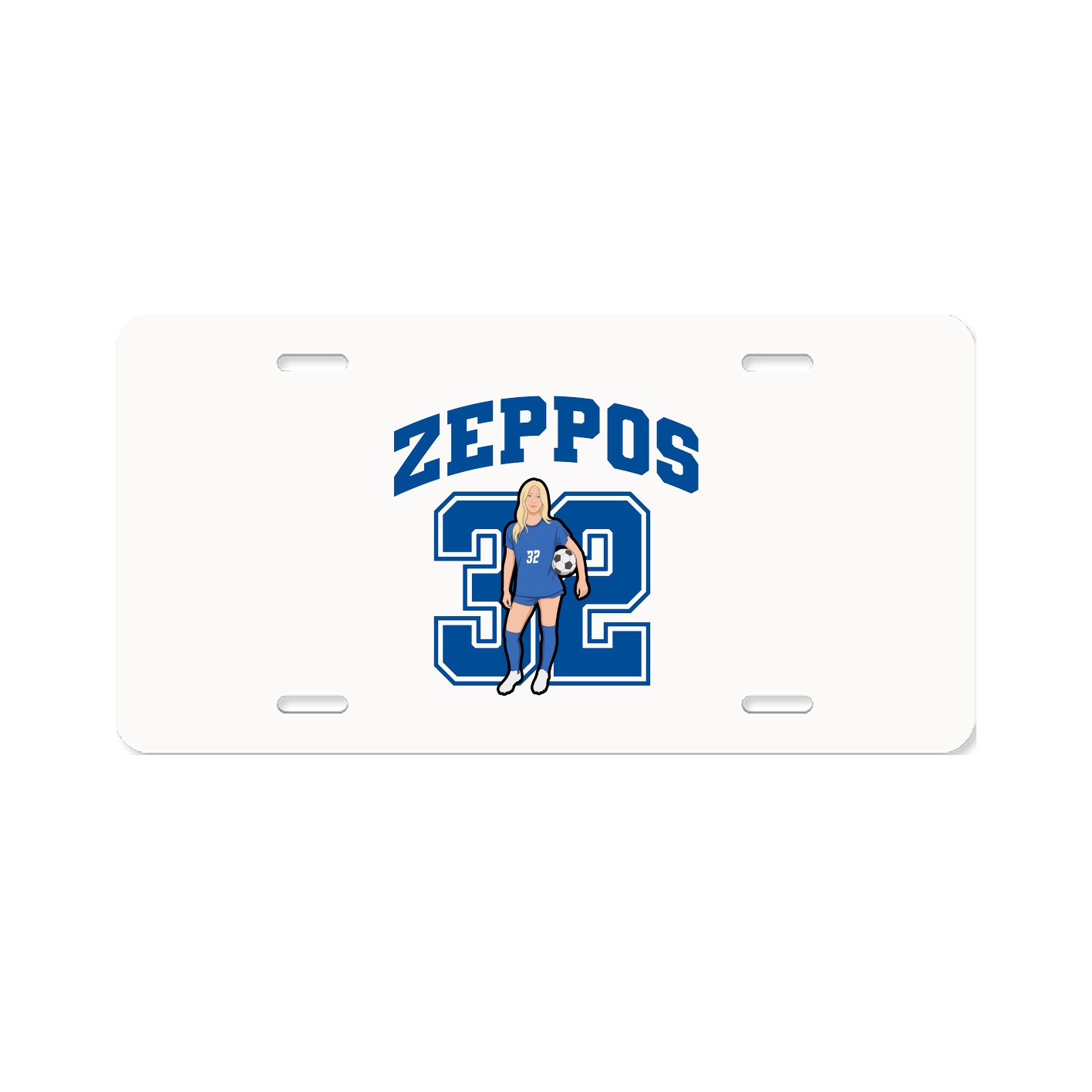 License Plate — Number in Classic