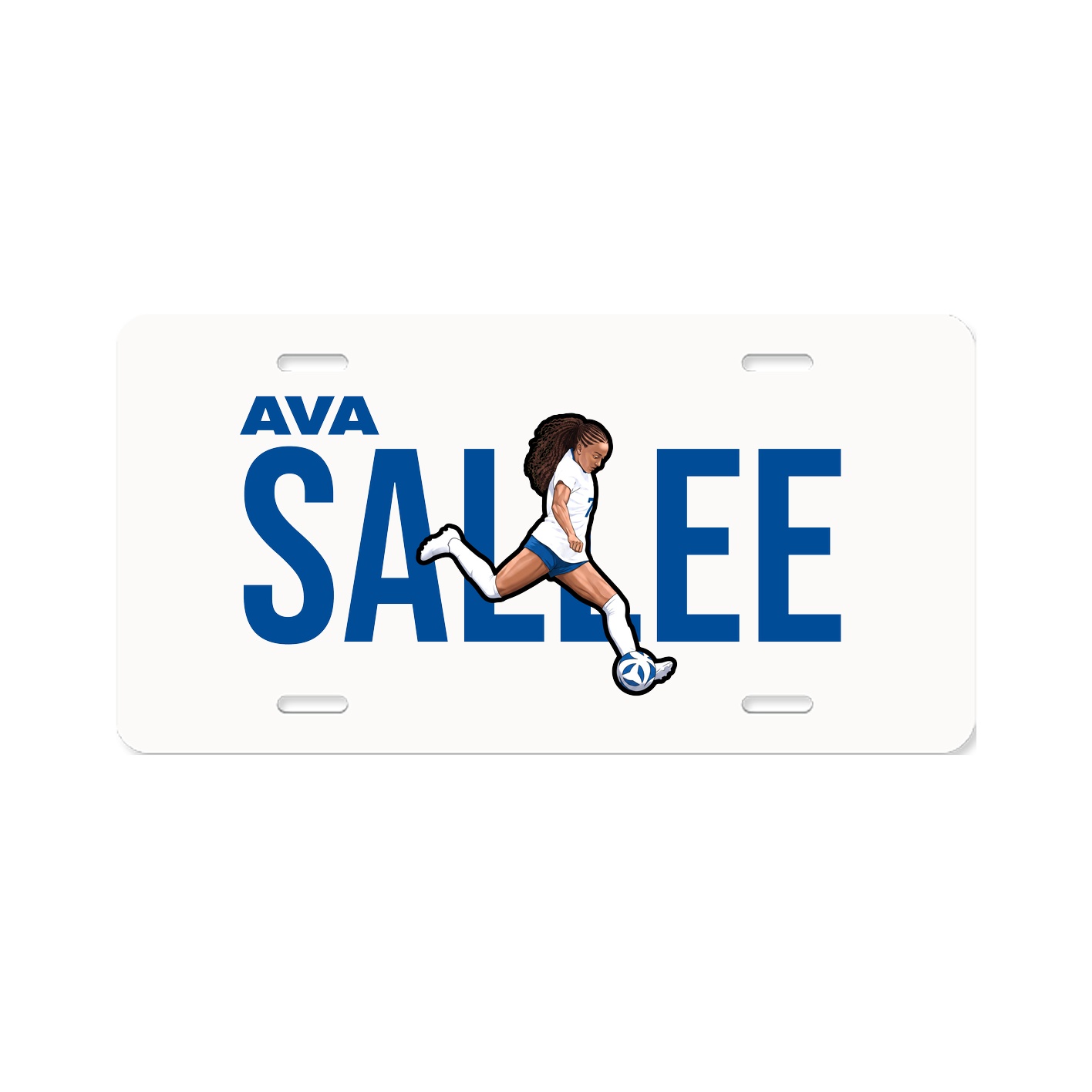 License Plate — Player Name in Classic