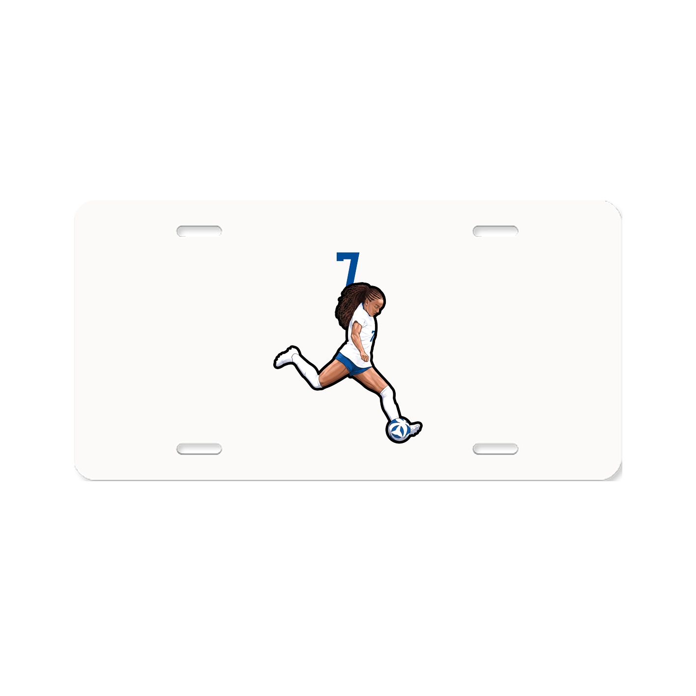 License Plate — Number Top in Classic