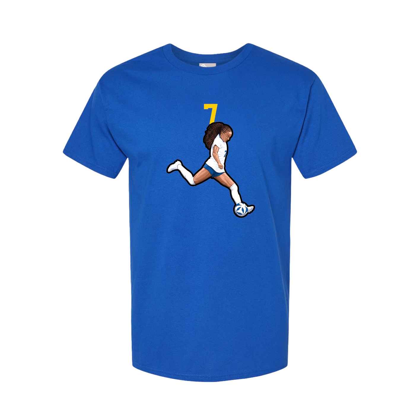 Youth Tee — Number Top in Royal