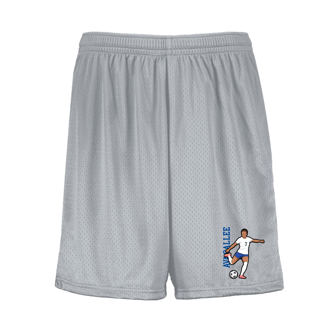 Shorts — Name Vertical in Silver
