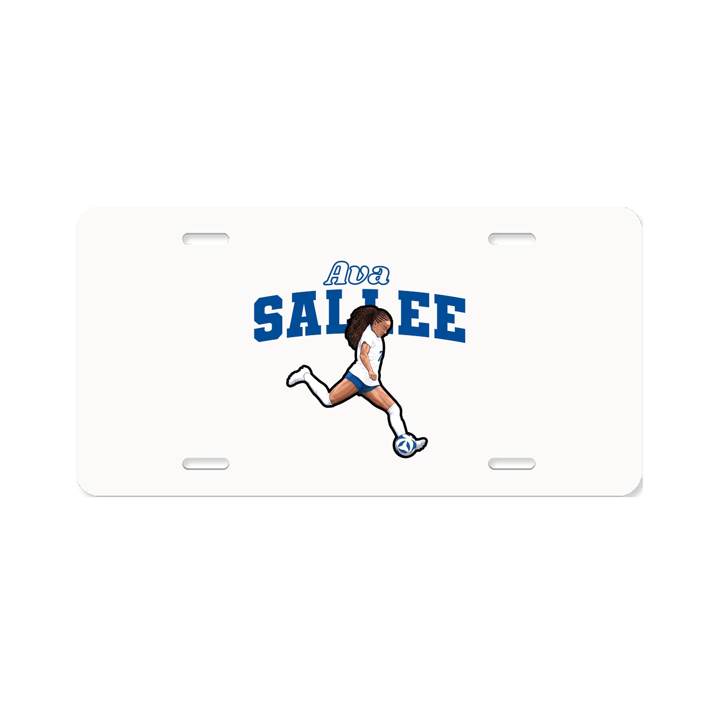 License Plate — Name Arch in Classic