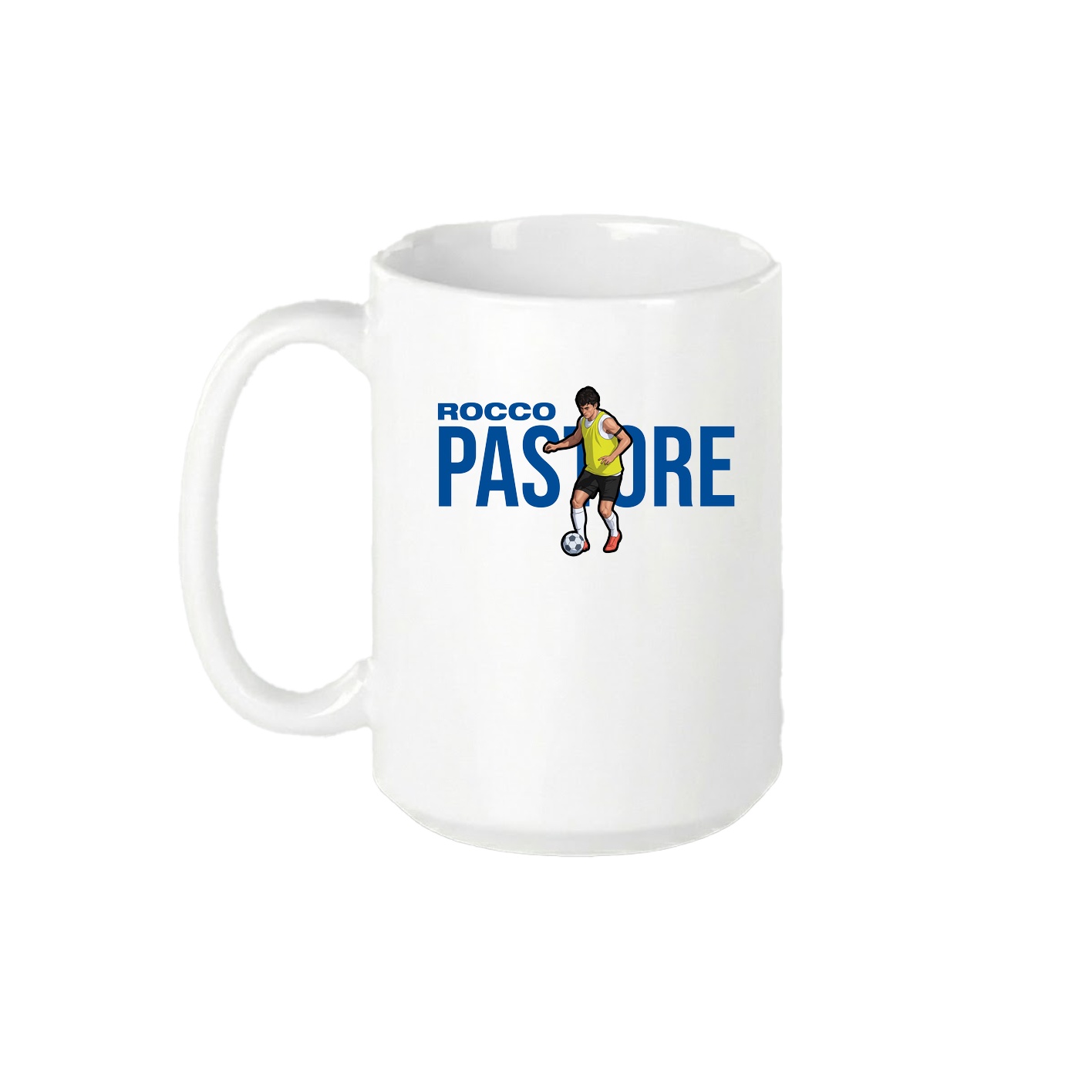 15oz Coffee Mug — Player Name in White