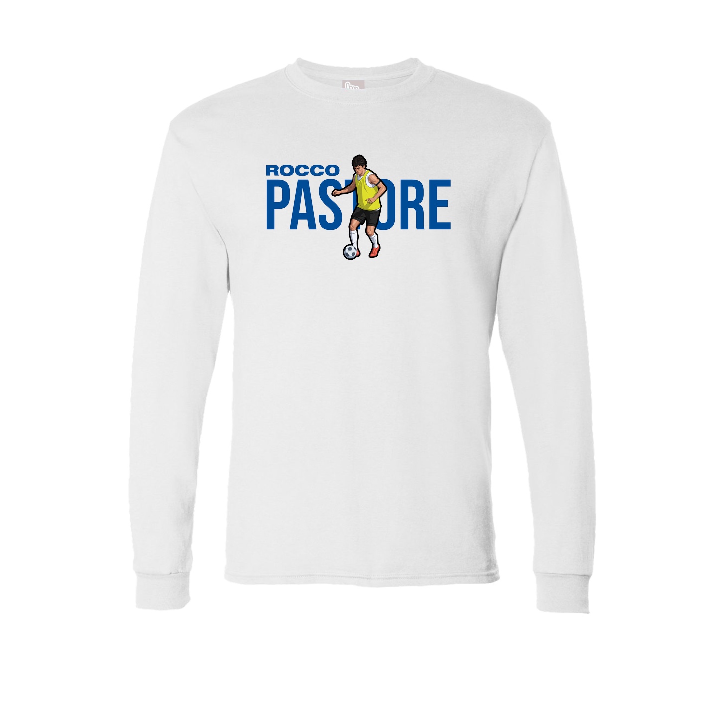 Long Sleeve Tee — Player Name in White