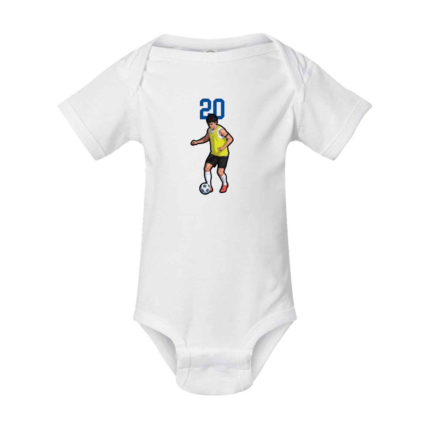 Baby Onesie — Number Top in White