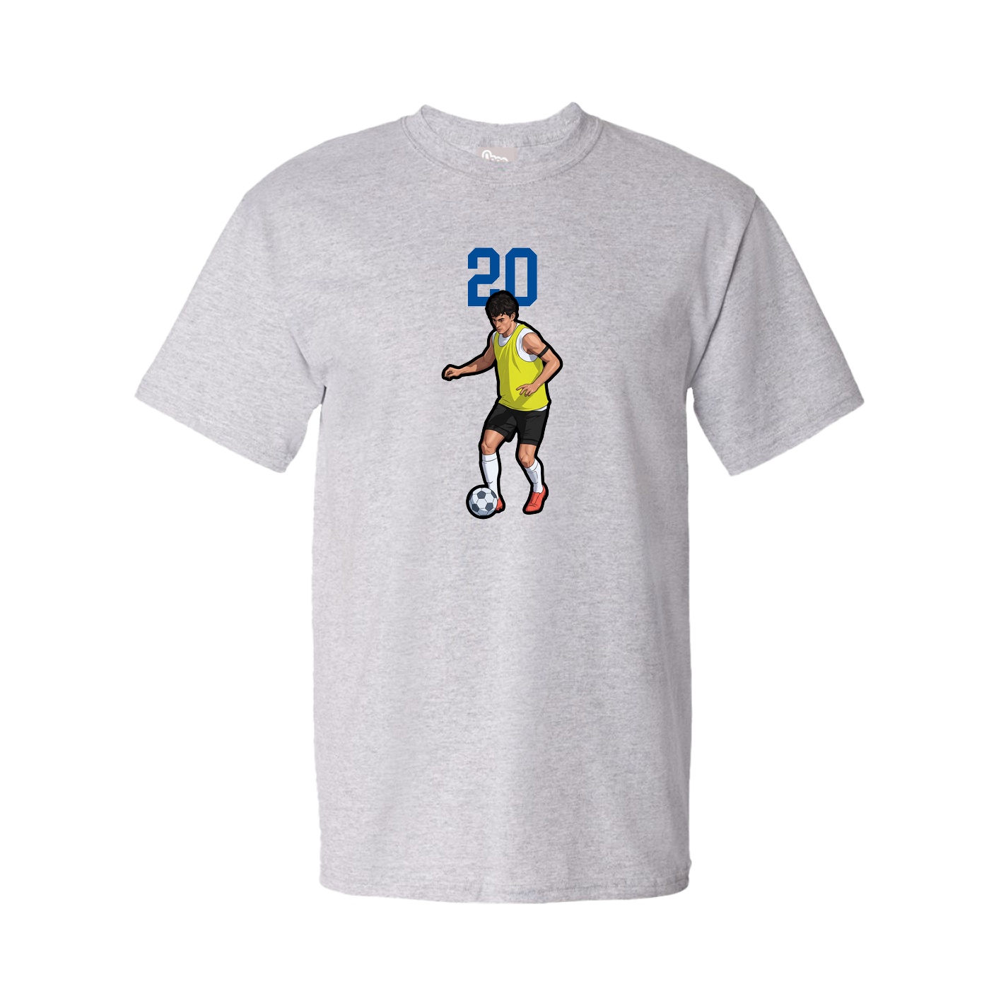 Youth Tee — Number Top in Grey