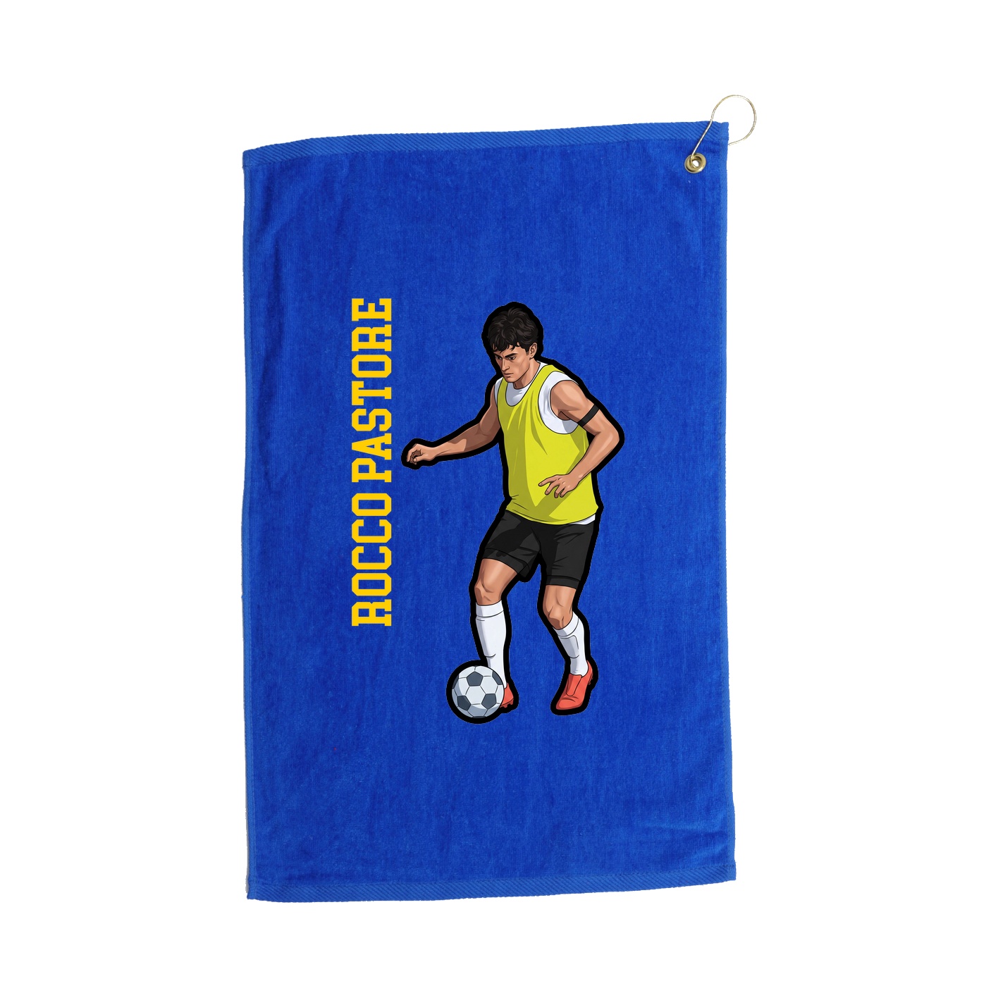 Golf Towel — Name Vertical in Royal