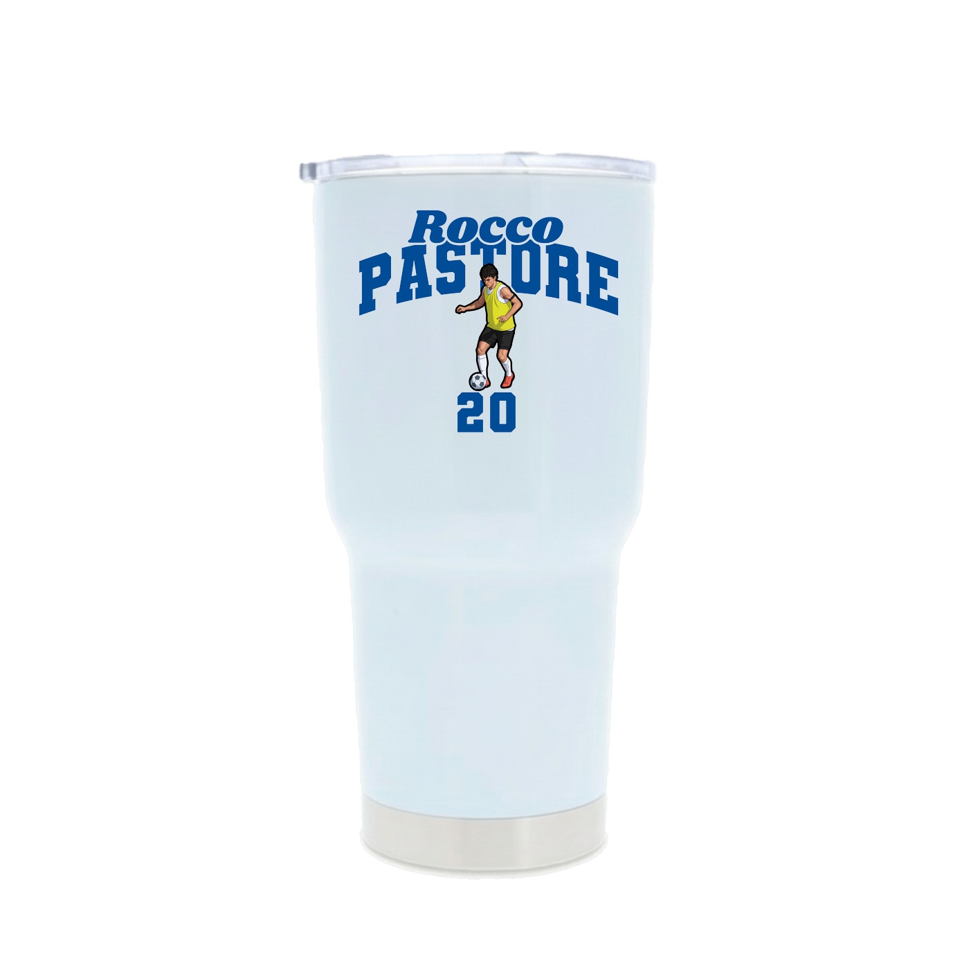 30oz Stainless Steel Tumbler — Signature Arch in White