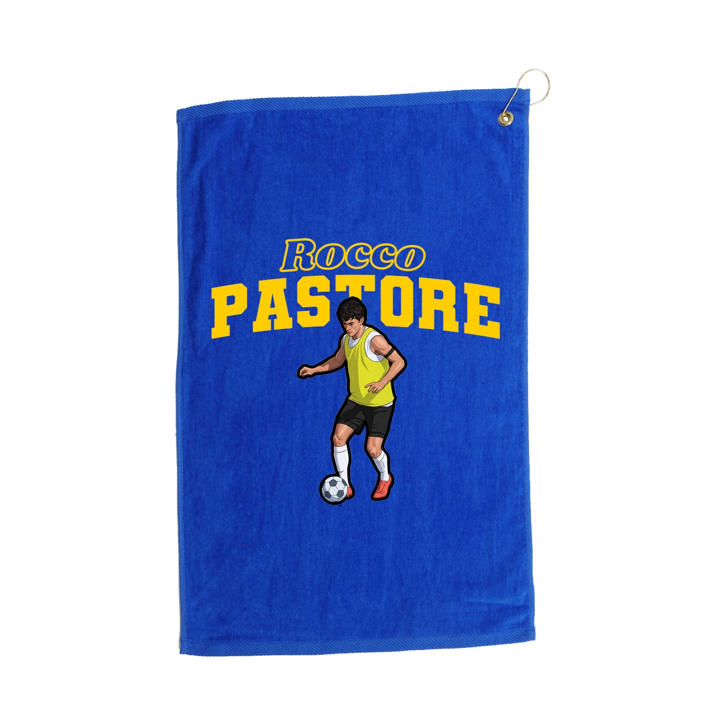 Golf Towel — Name Arch in Royal