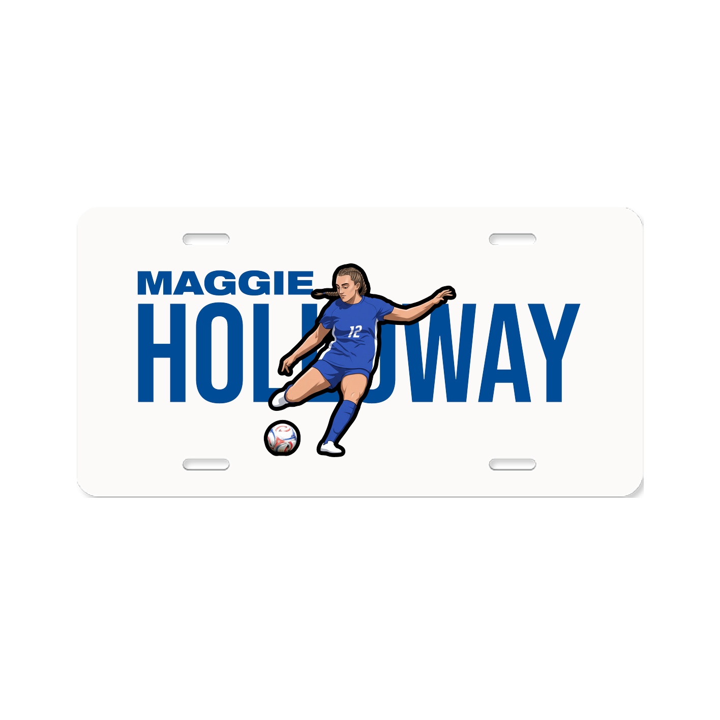License Plate — Player Name in Classic