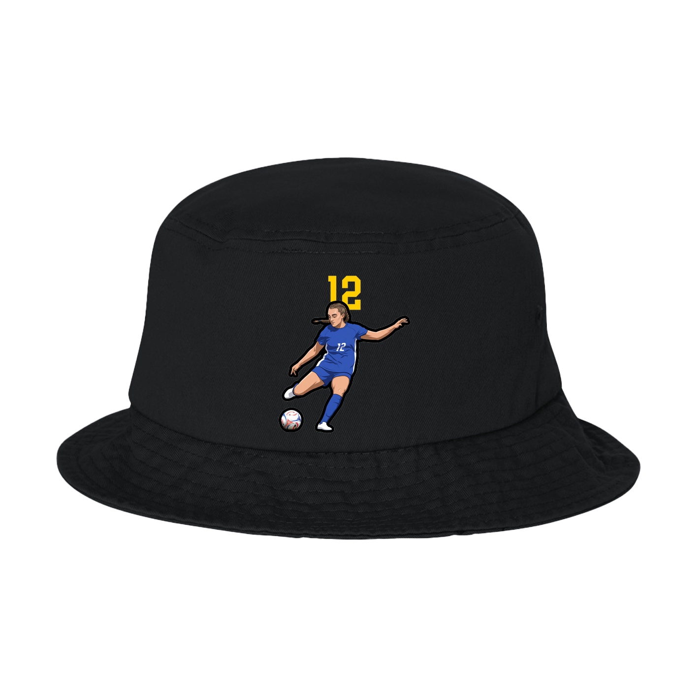 Bucket Cap — Number Top in Black